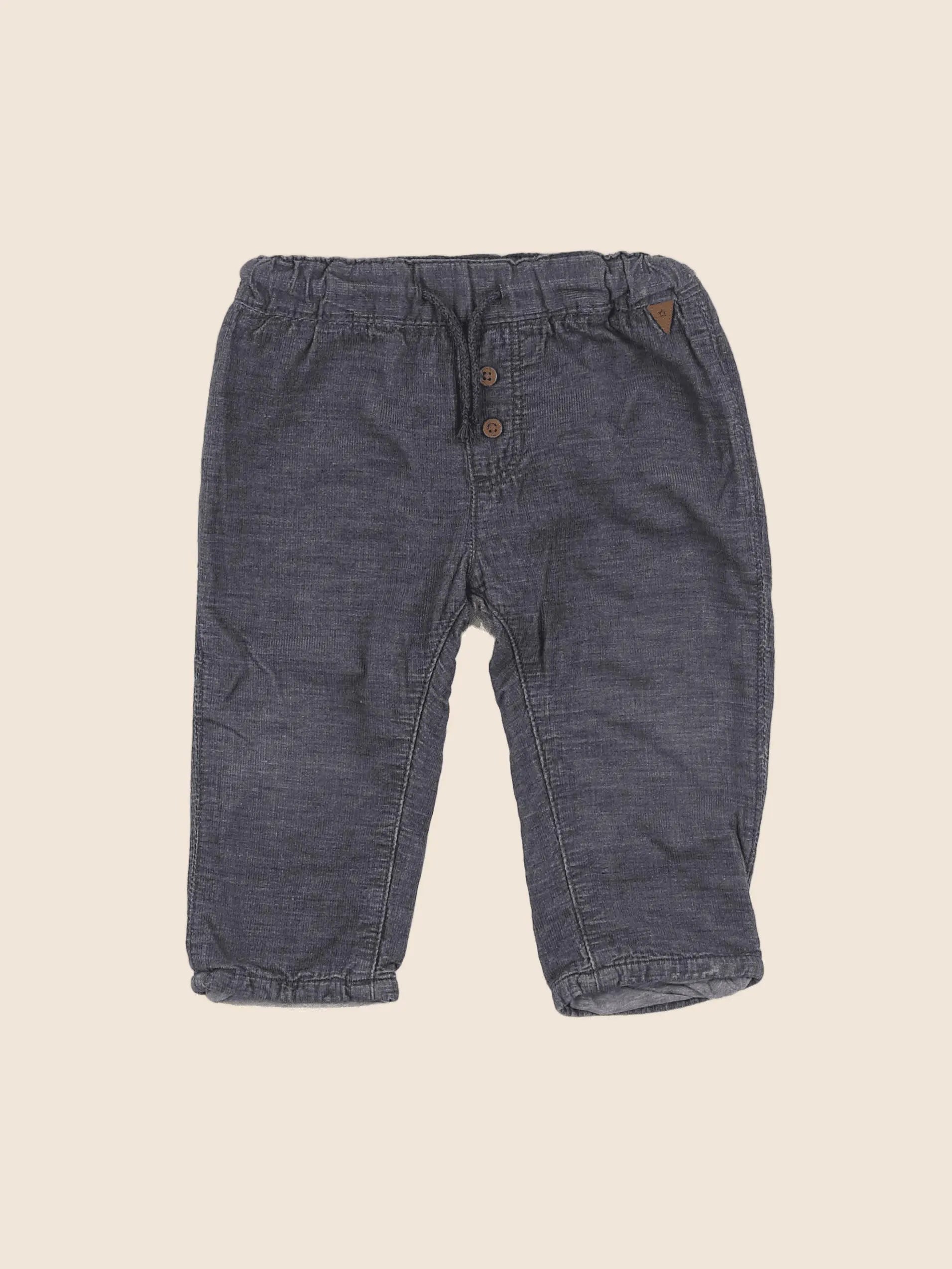H&M - pantalon gris - 6/9 mois