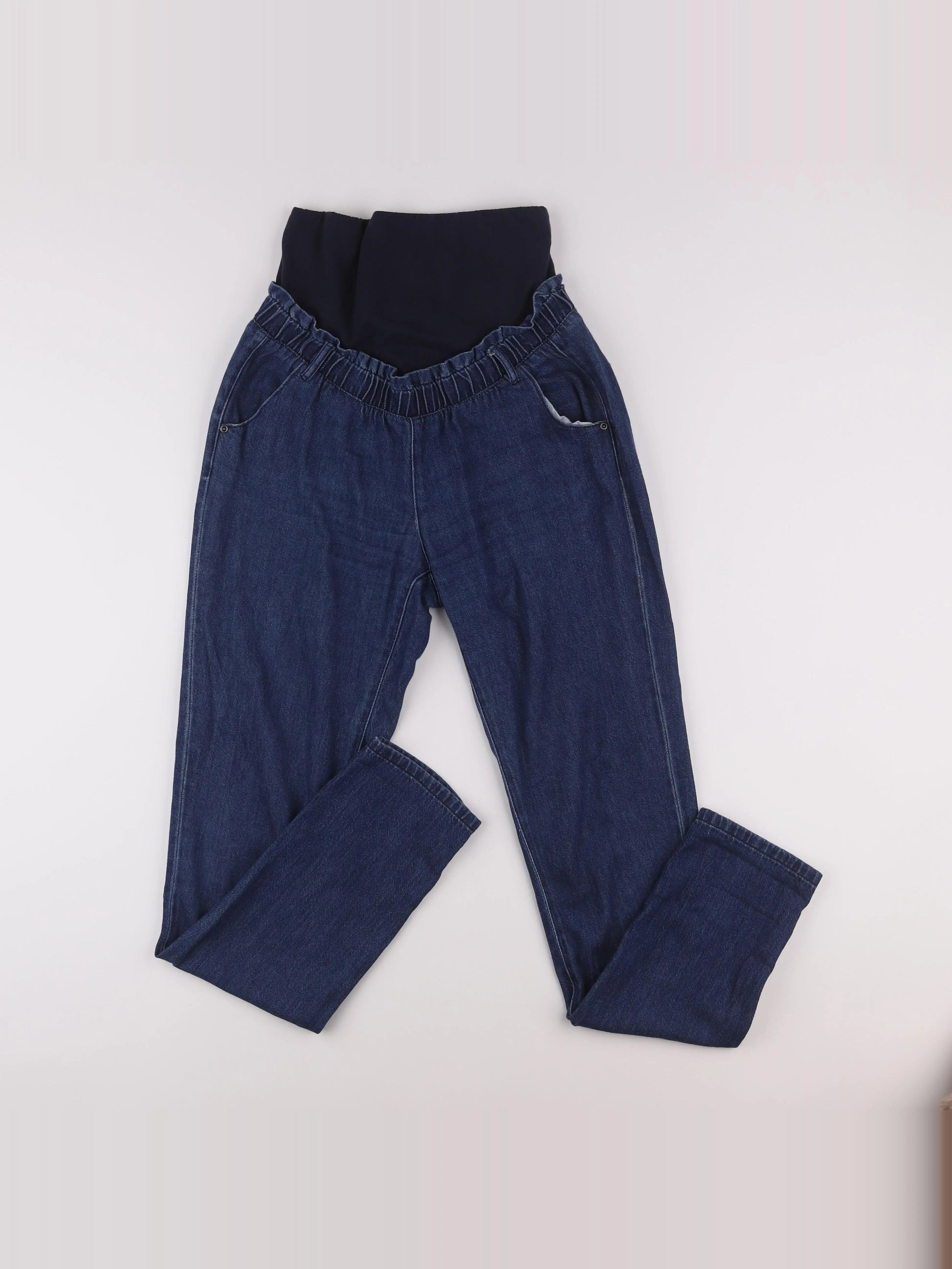 Vertbaudet - jean grossesse bleu - 34