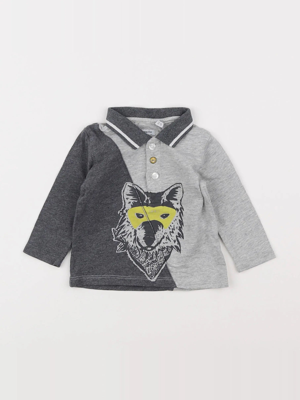 IKKS - polo gris - 3 mois