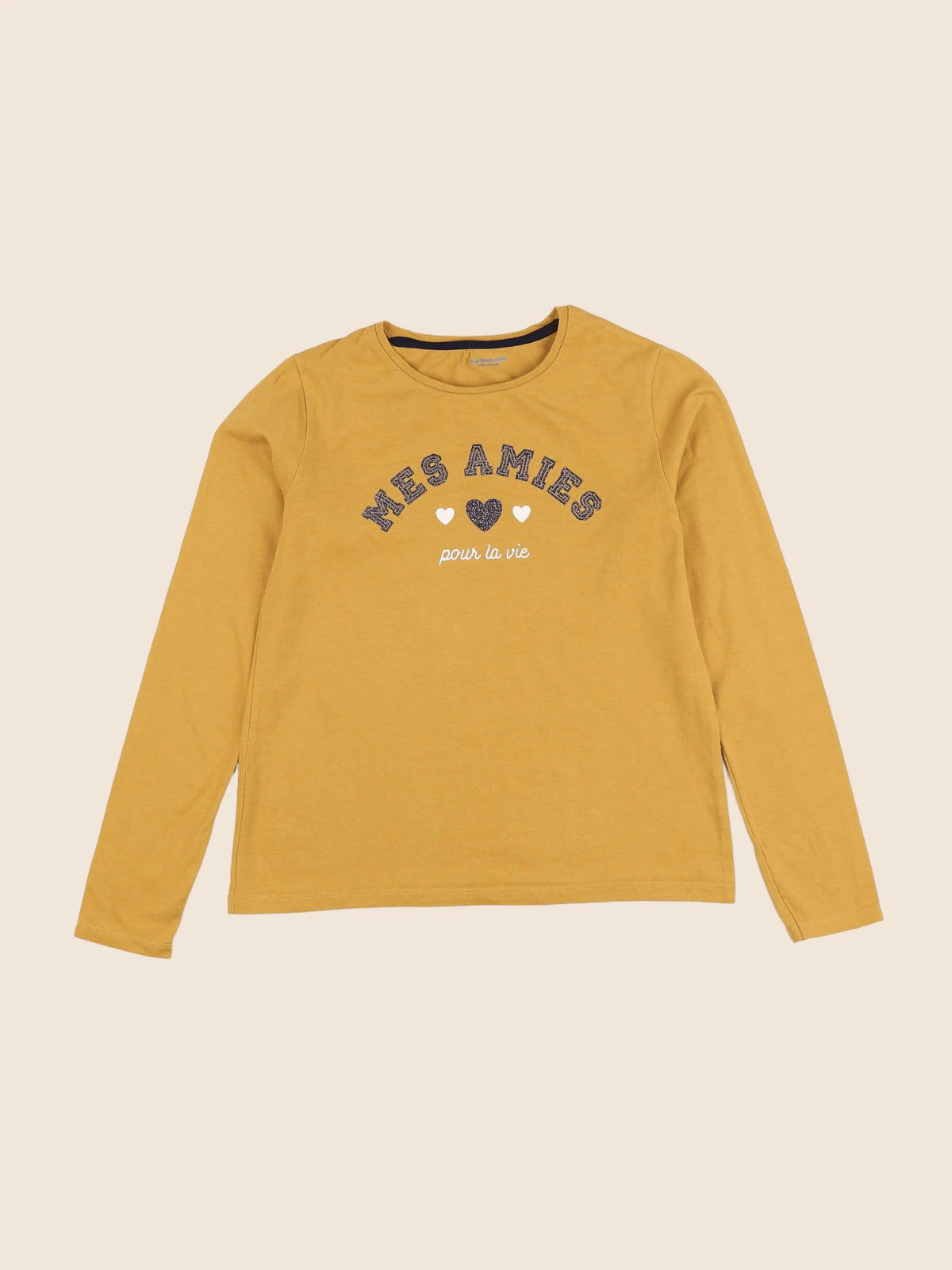 Vertbaudet - tee-shirt jaune - 10 ans