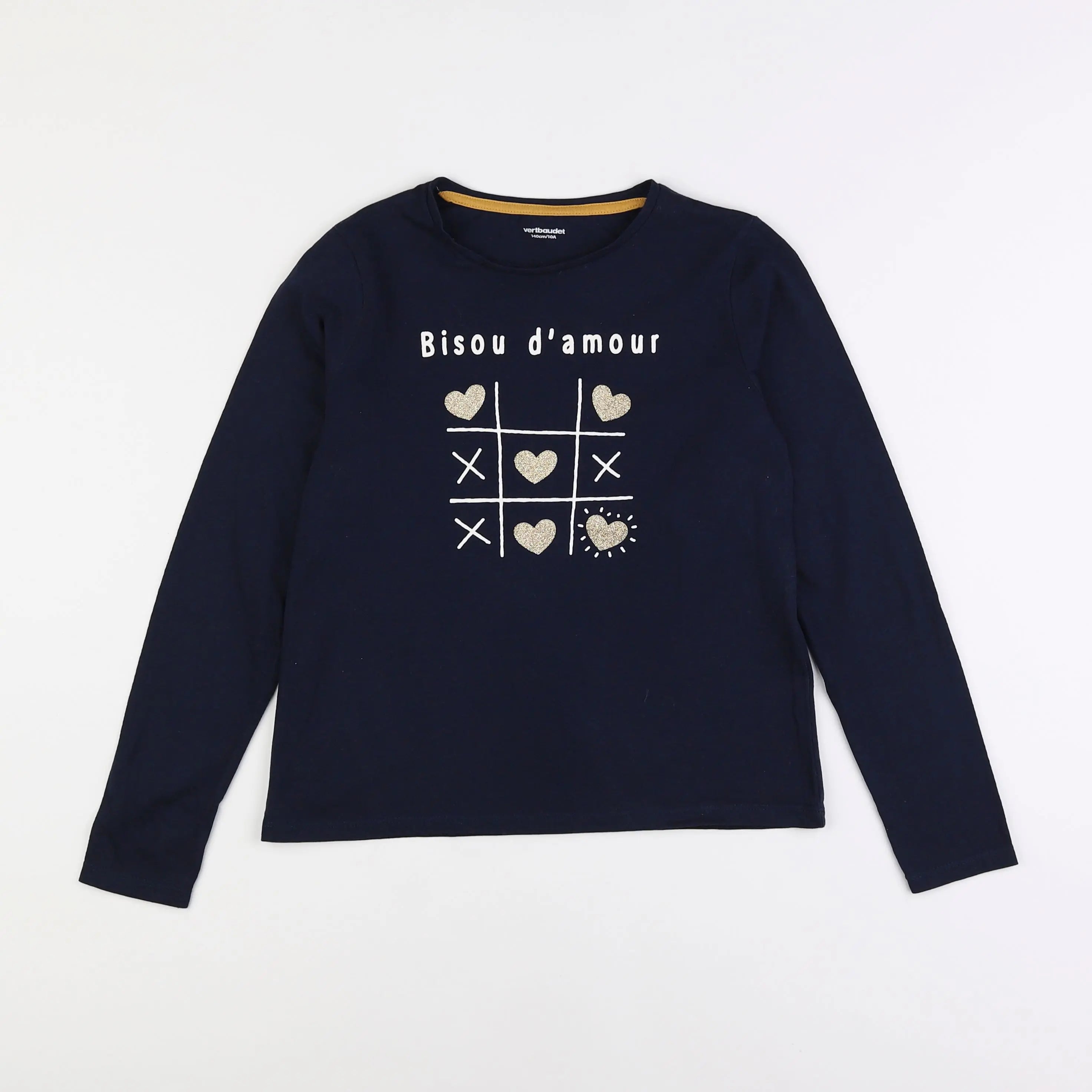 Vertbaudet - tee-shirt bleu - 10 ans