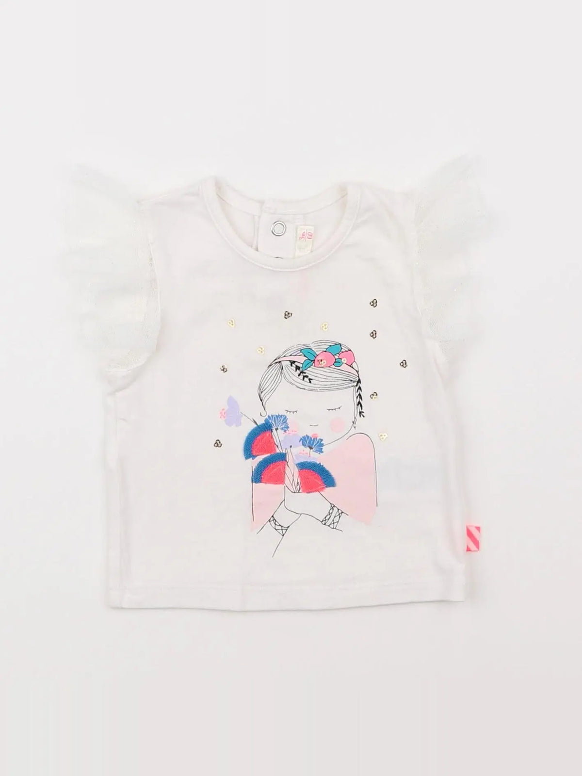 Billie Blush - tee-shirt blanc - 3 mois