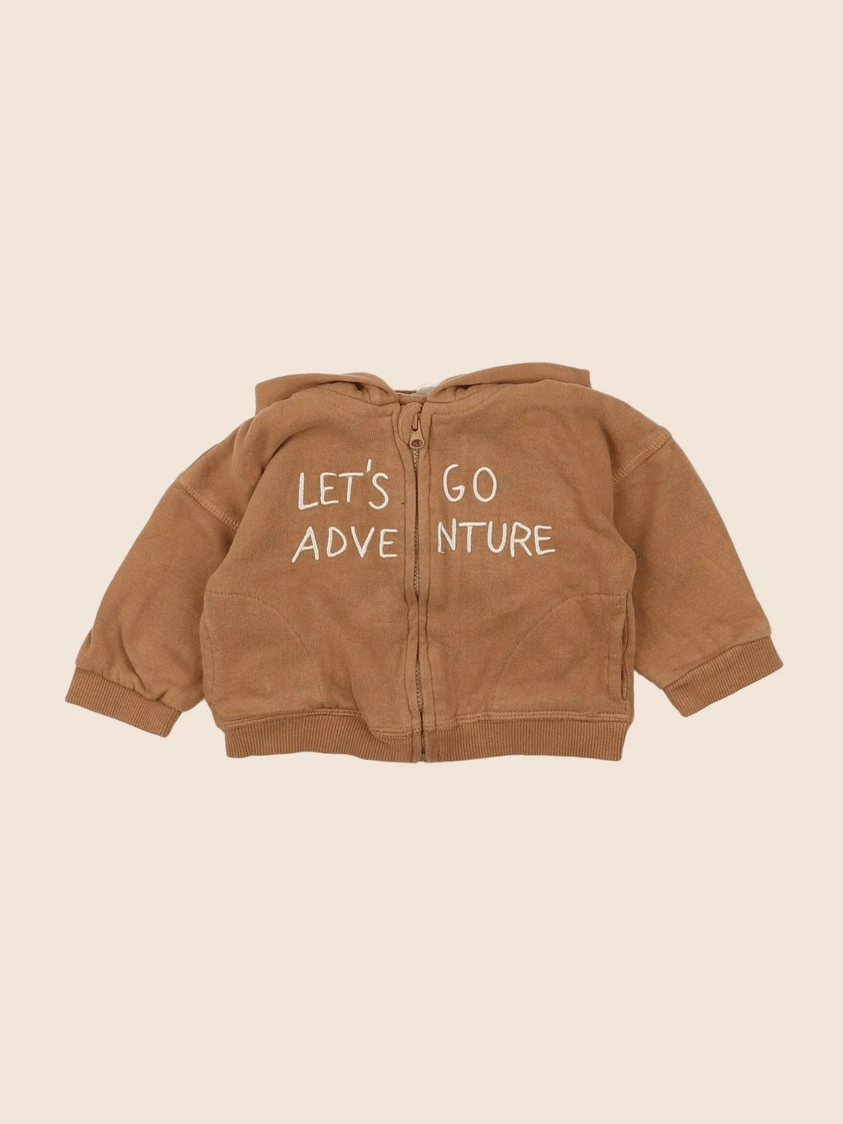 Vertbaudet - sweat marron - 6 mois