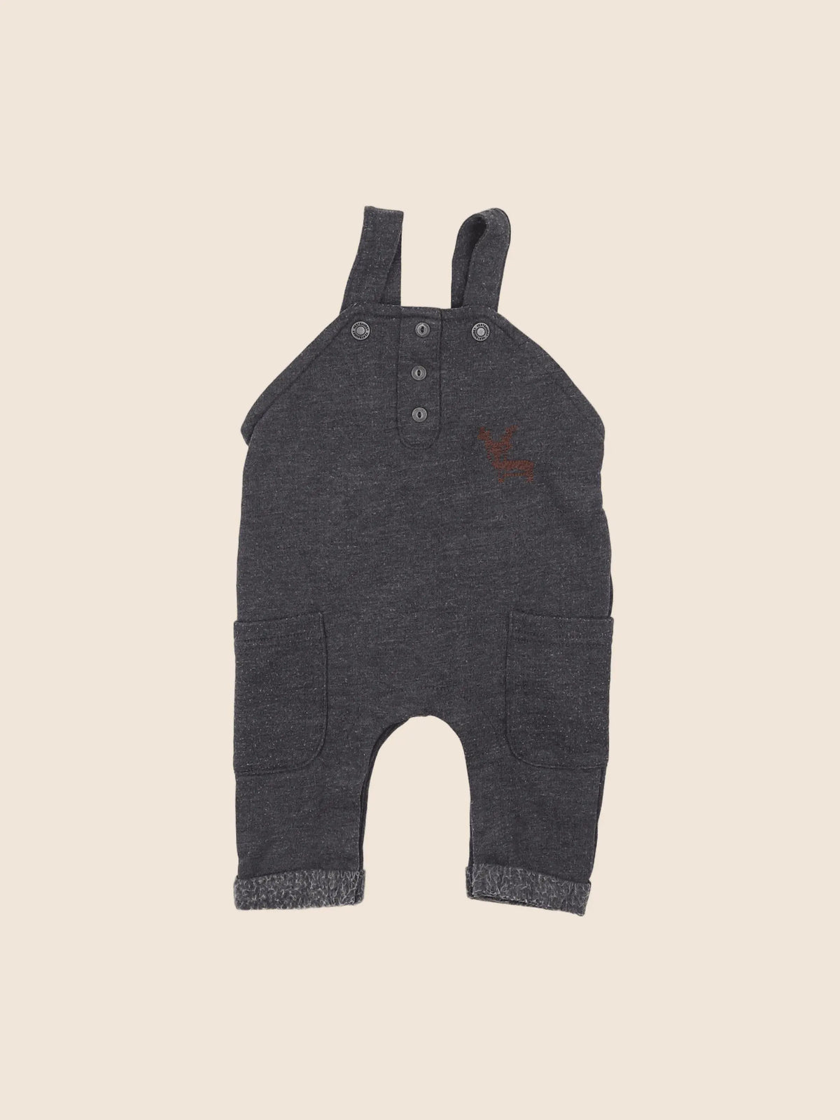 Vertbaudet - salopette gris - 3 mois