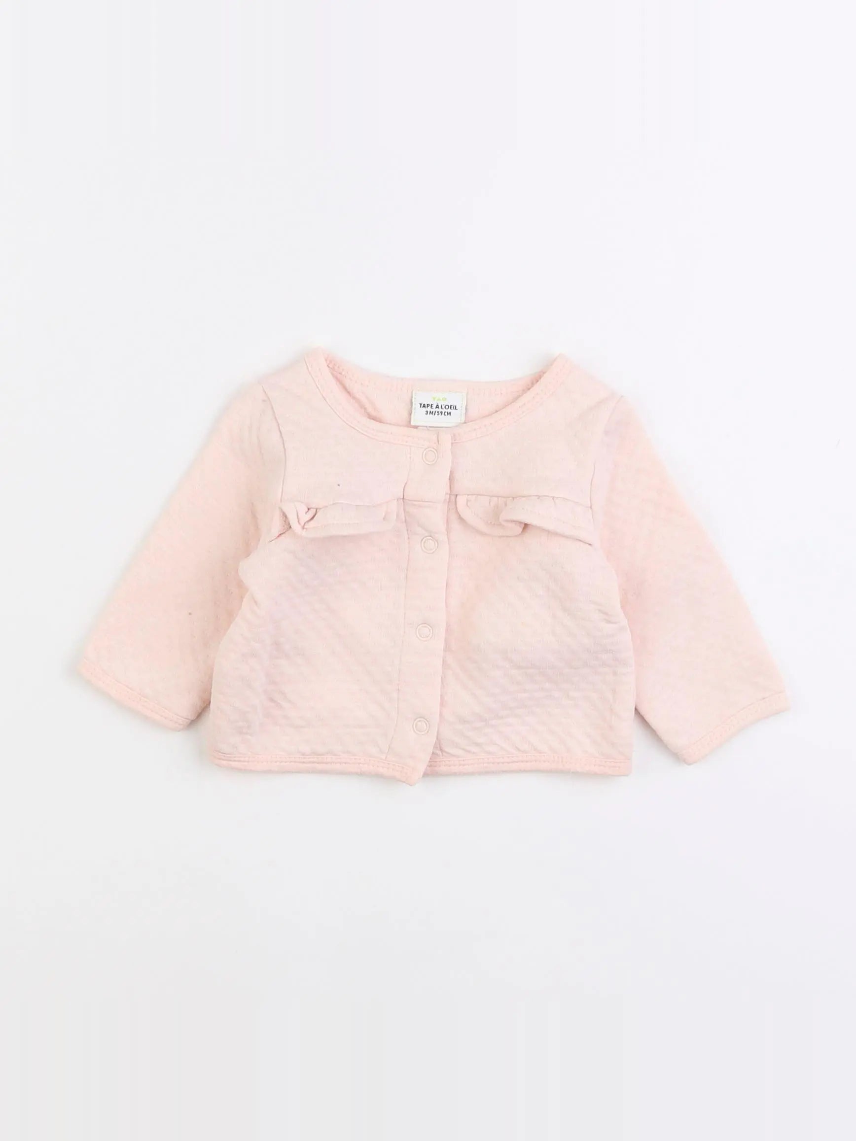 Tape à l'oeil - gilet rose - 3 mois