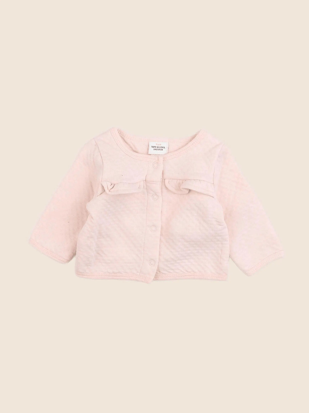 Tape à l'oeil - gilet rose - 3 mois