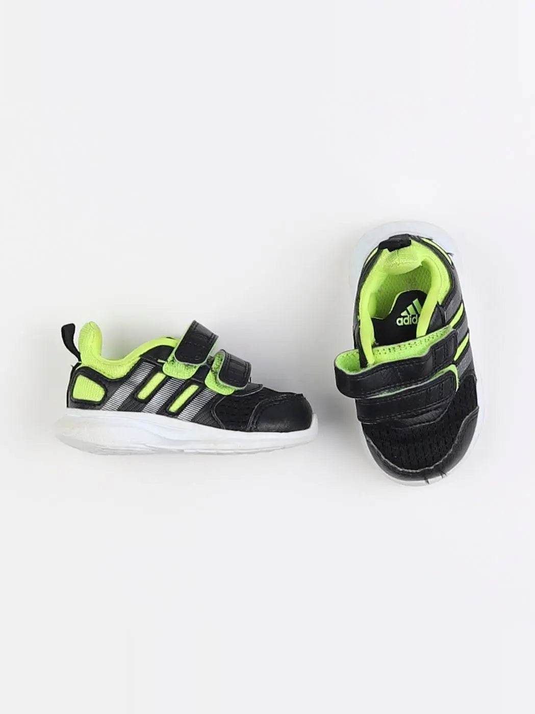 Adidas - tennis à scratch/ lacets vert - pointure 19