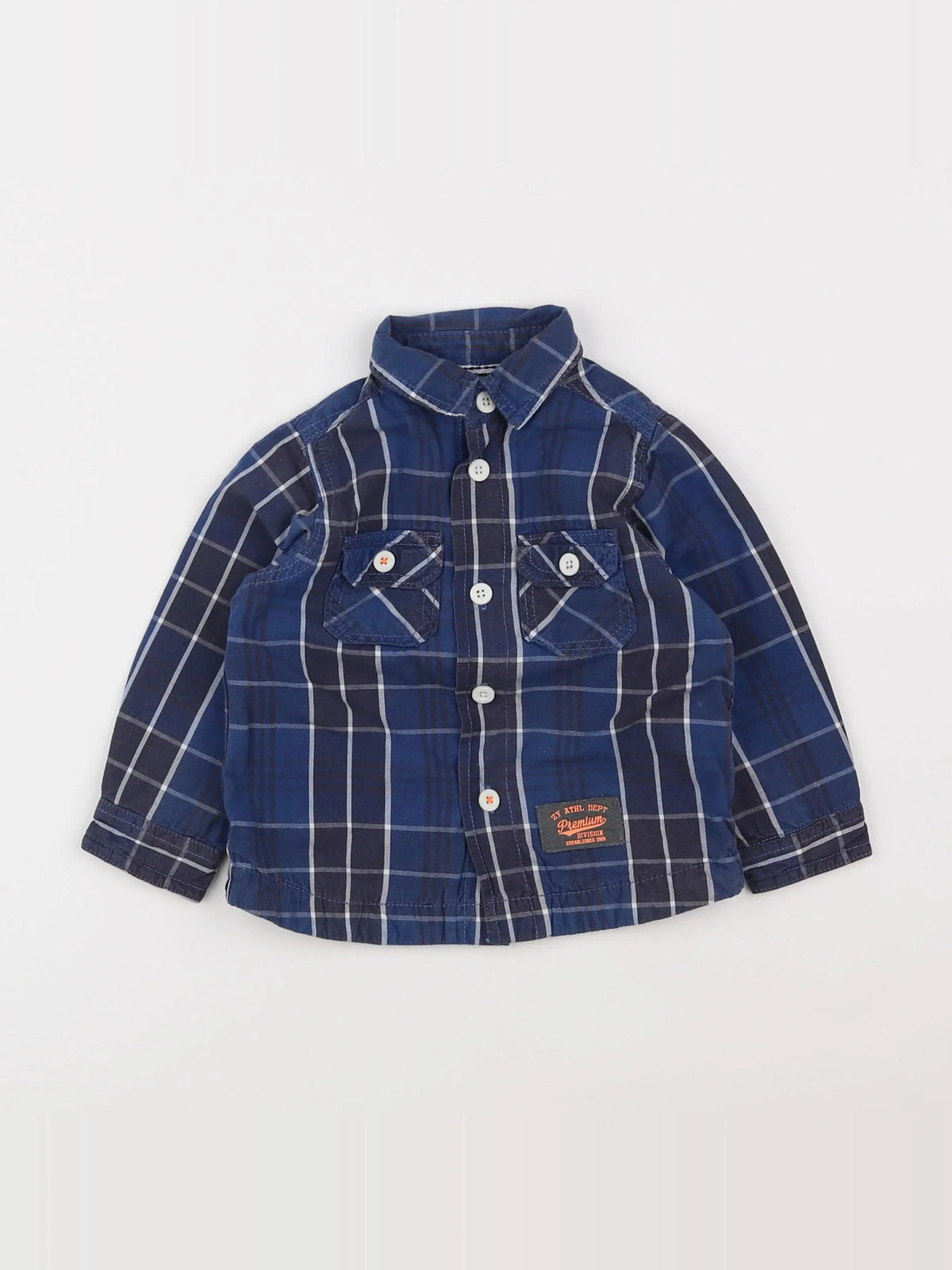 Zippy - chemise bleu, blanc - 12/18 mois