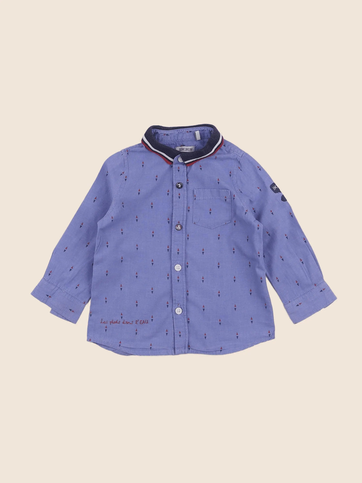 IKKS - chemise bleu - 12 mois