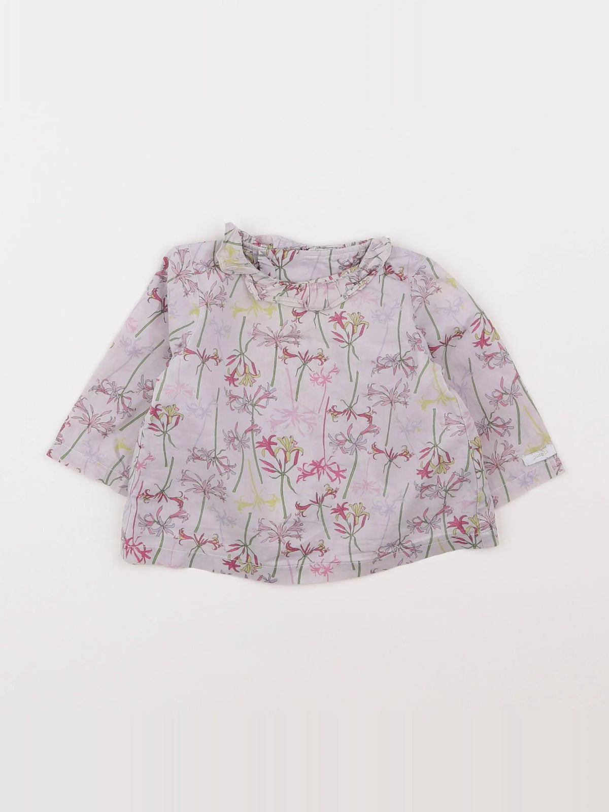Jacadi - blouse violet - 6 mois
