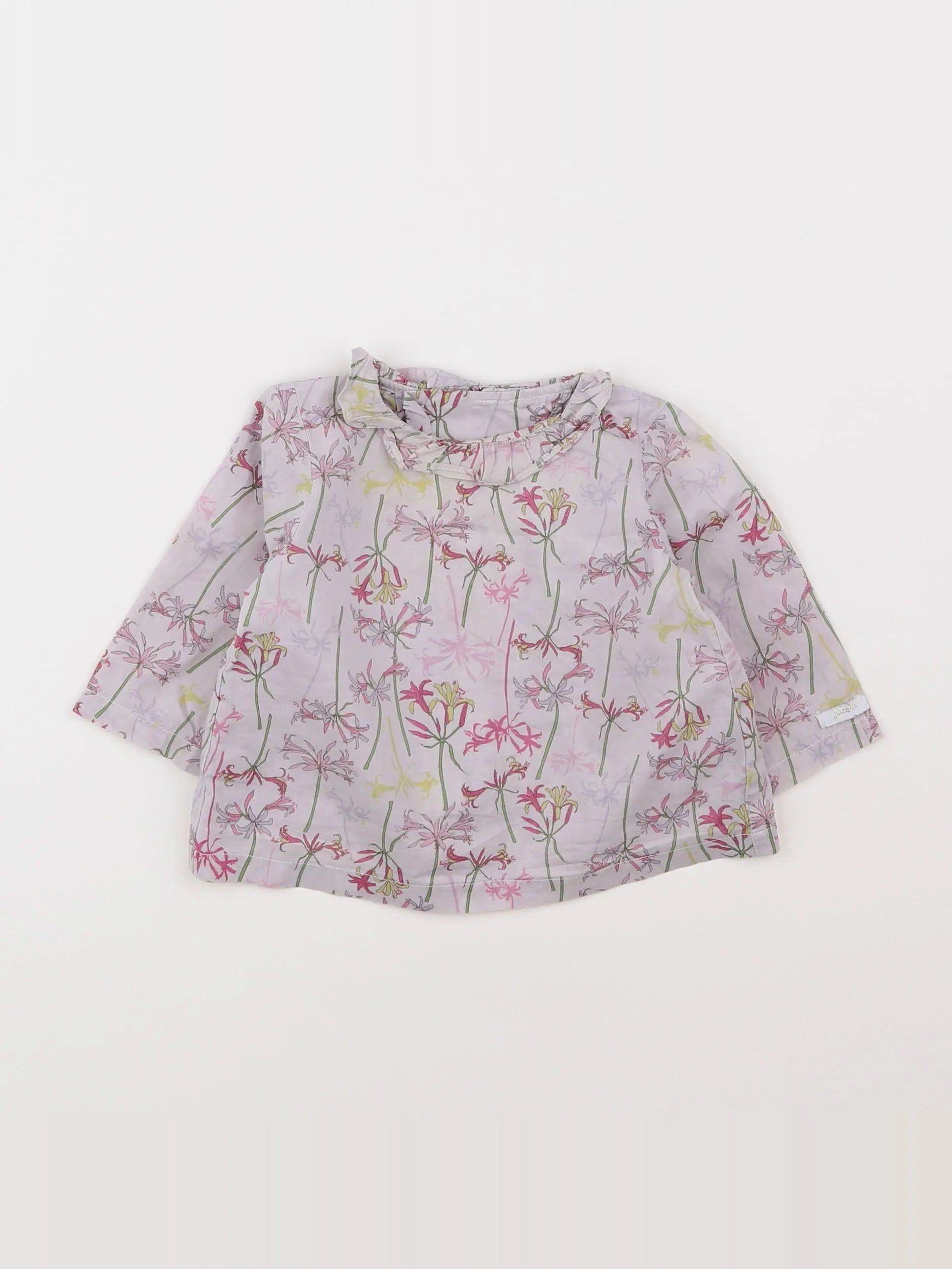 Jacadi - blouse violet - 6 mois