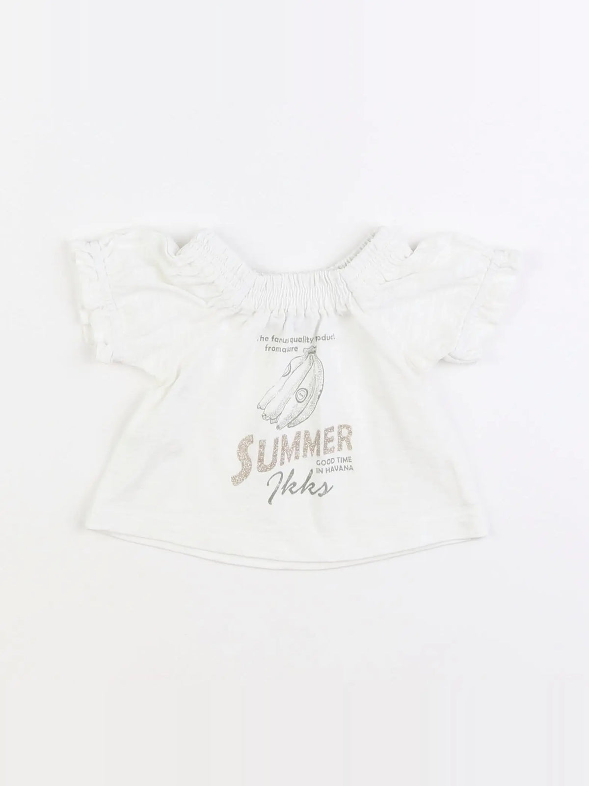 IKKS - tee-shirt blanc - 6 mois