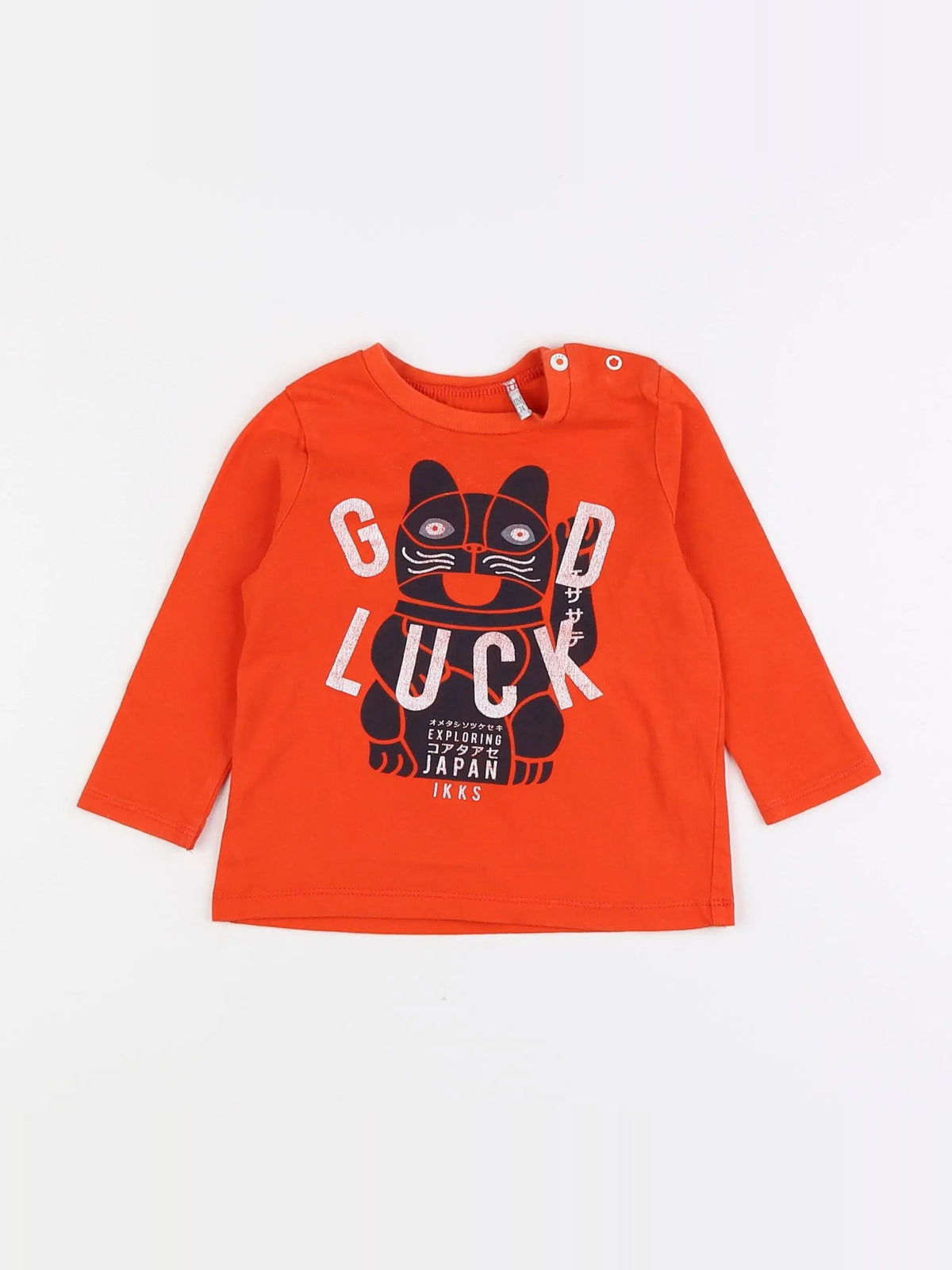 IKKS - tee-shirt orange - 12 mois