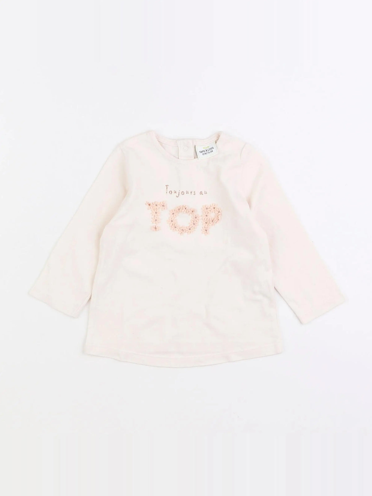Tape à l'oeil - tee-shirt beige - 12 mois