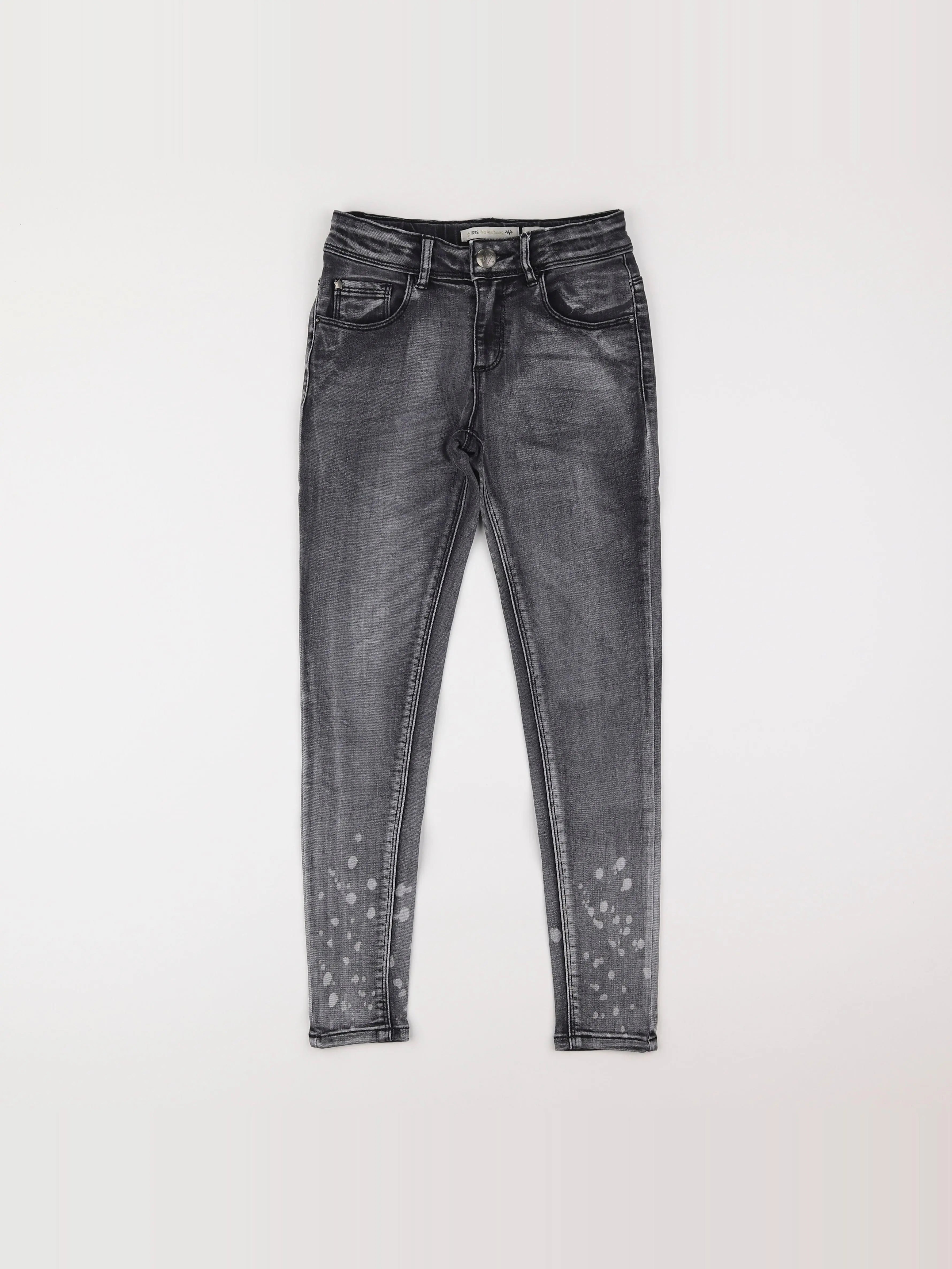 IKKS - jean gris - 10 ans