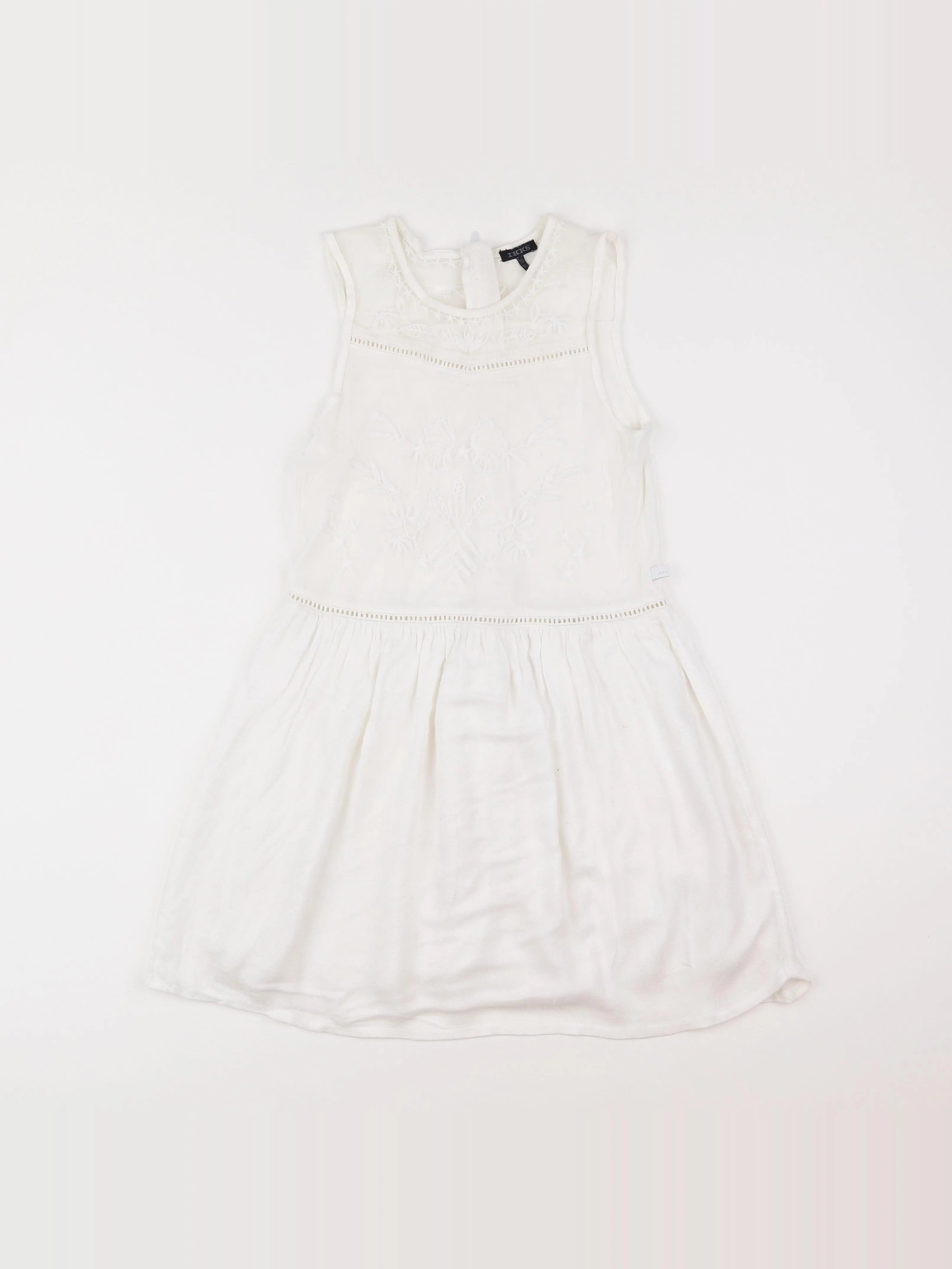 IKKS - robe blanc - 10 ans