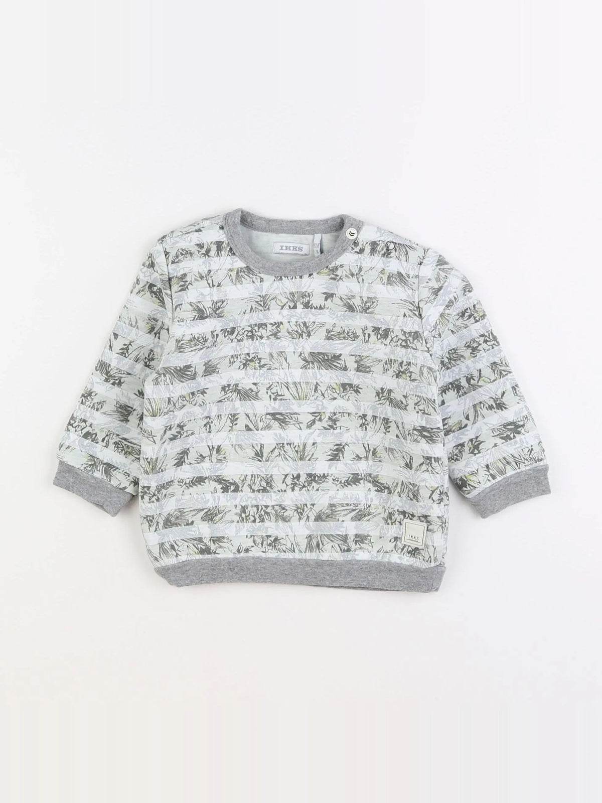 IKKS - sweat gris - 12 mois