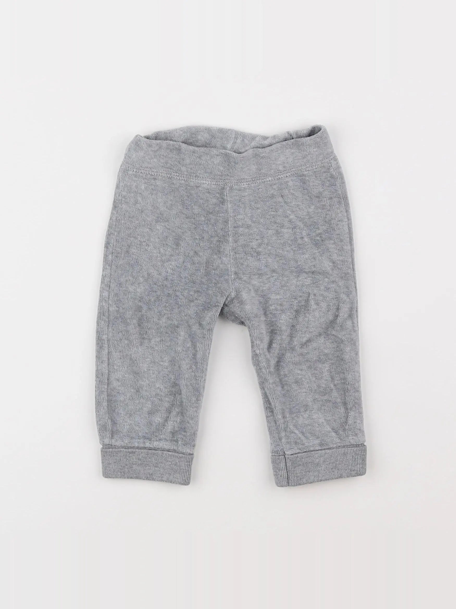 Benetton - pantalon gris - 3/6 mois