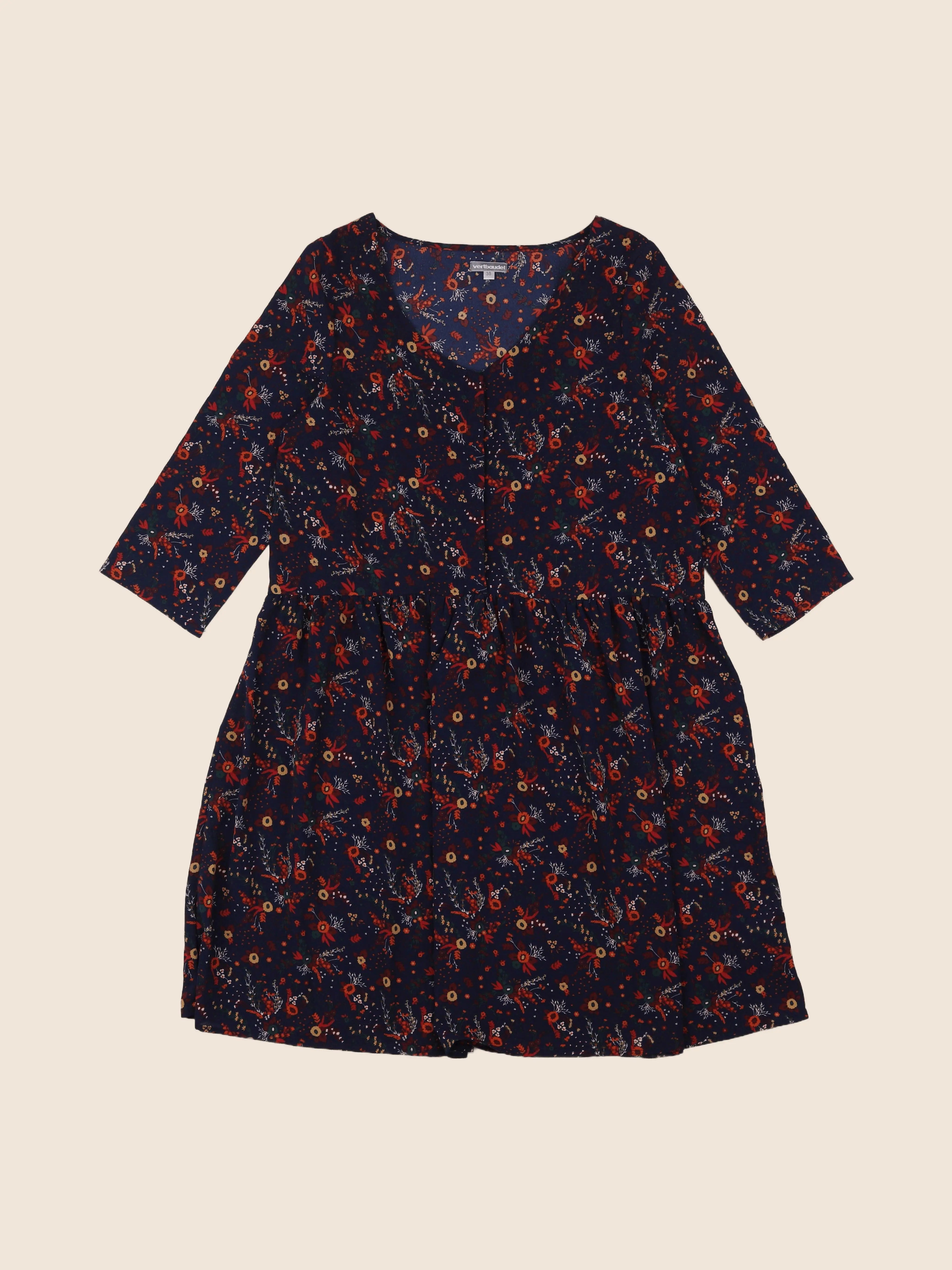 Vertbaudet - robe grossesse bleu - 38