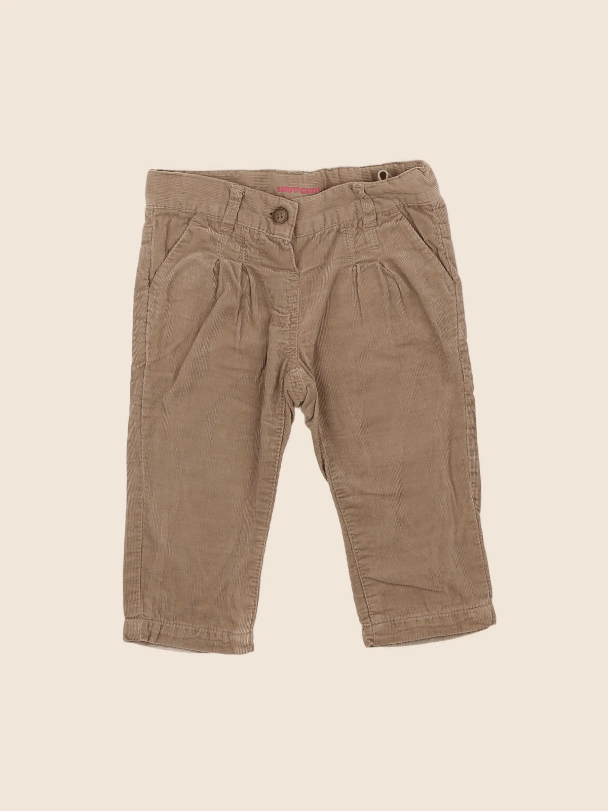 Boutchou - pantalon marron - 9 mois
