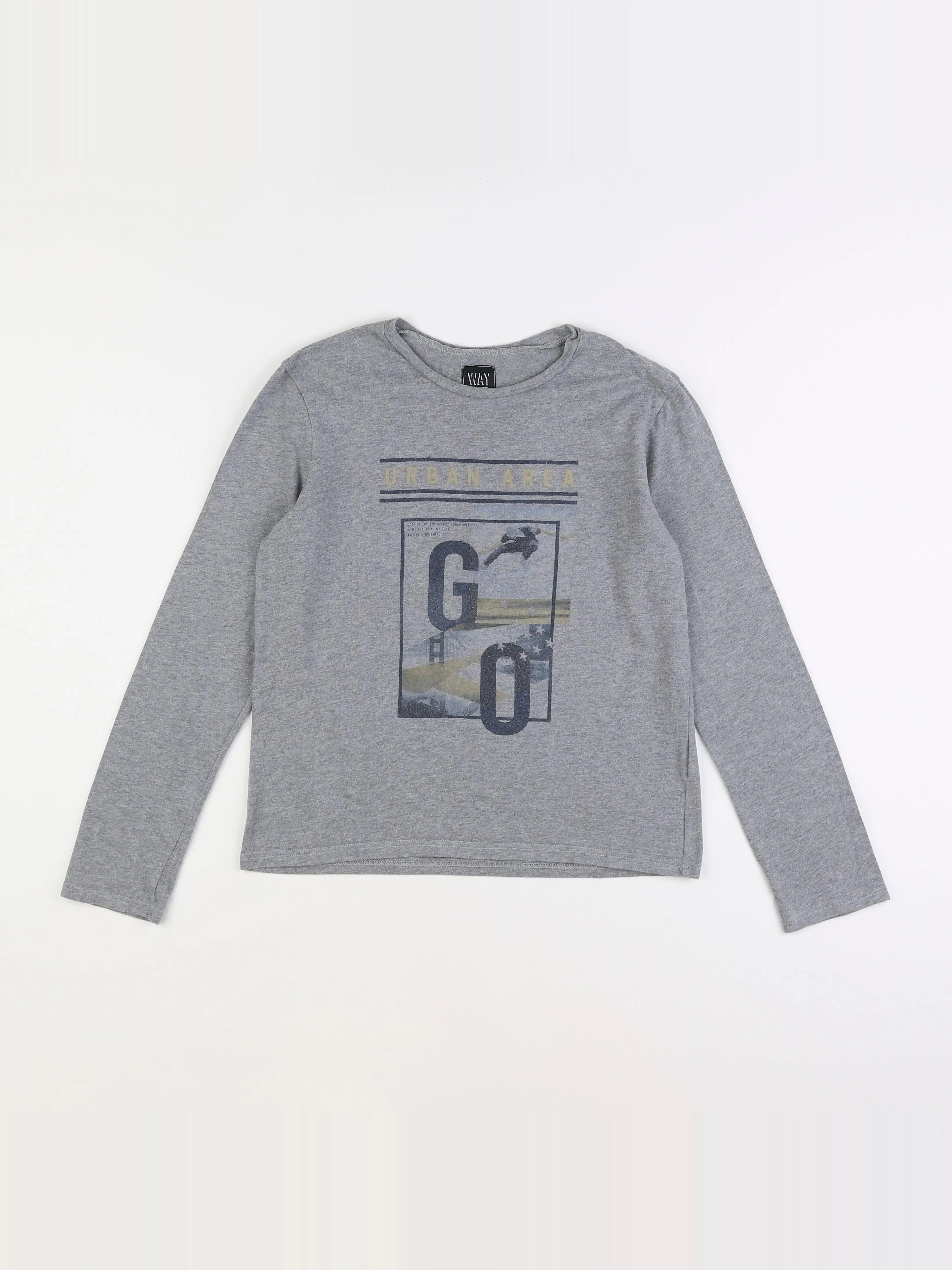 IKKS - tee-shirt gris - 12 ans