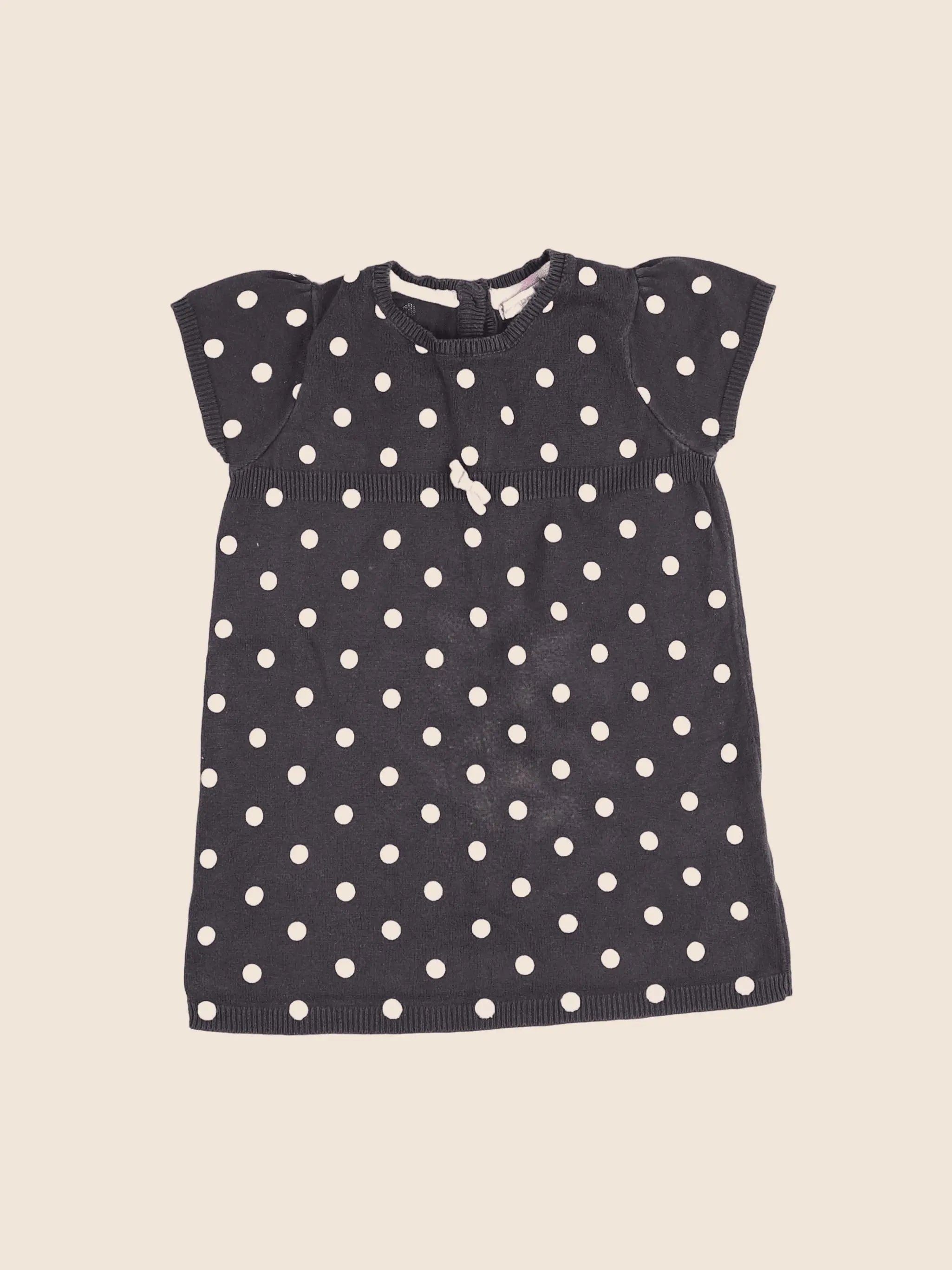Vertbaudet - robe marron - 12 mois