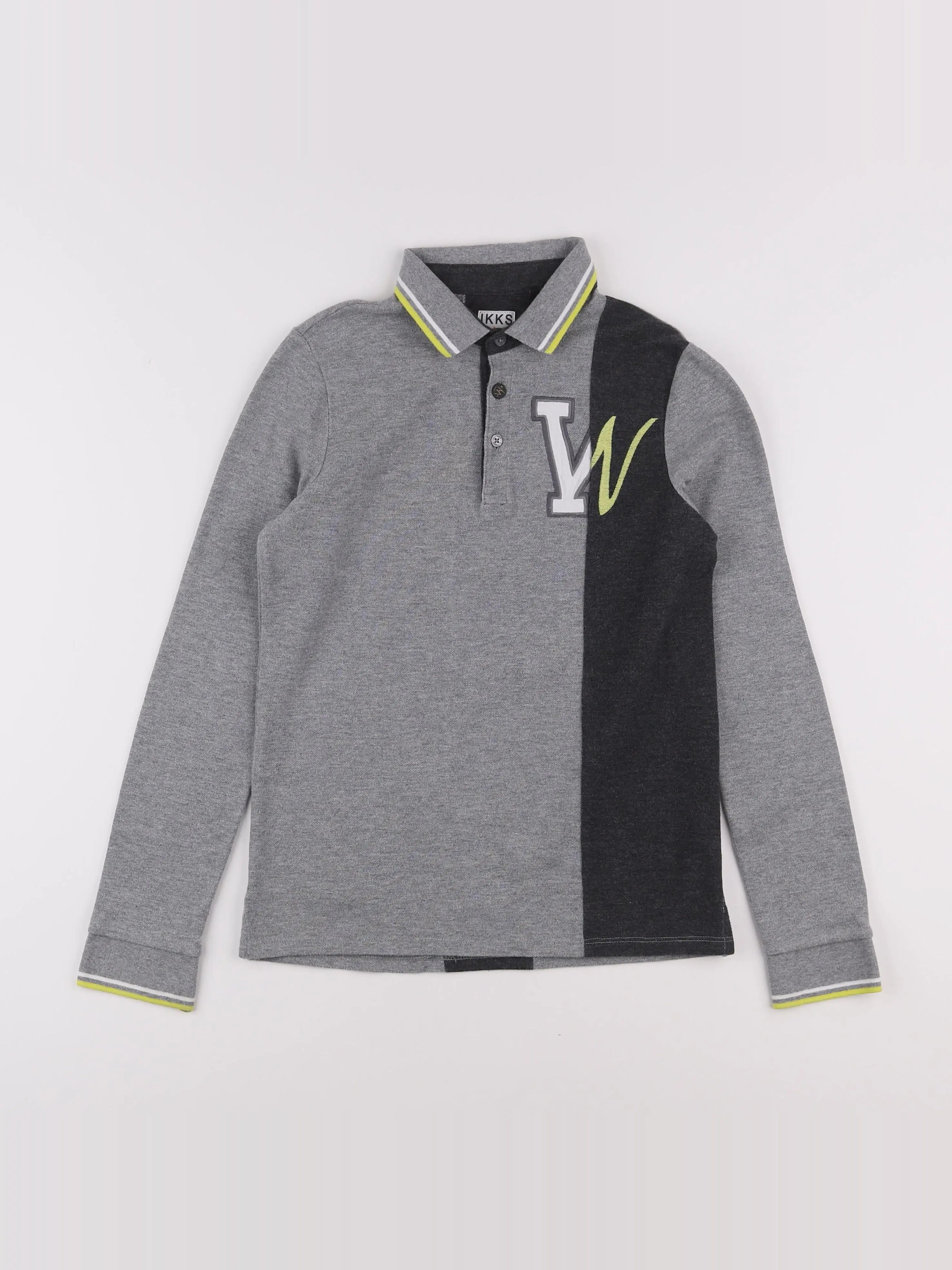 IKKS - polo gris - 12 ans
