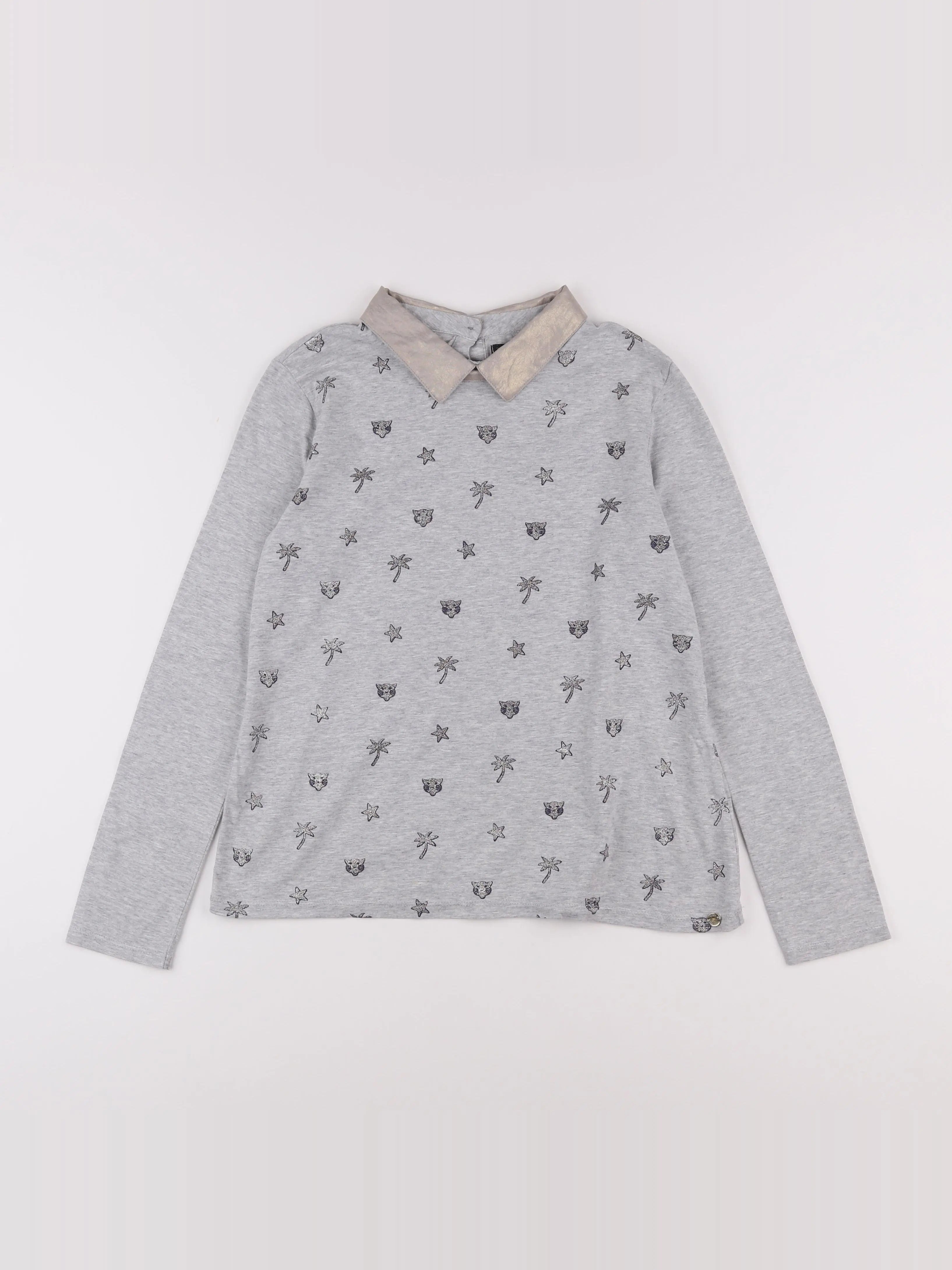 IKKS - tee-shirt gris - 12 ans