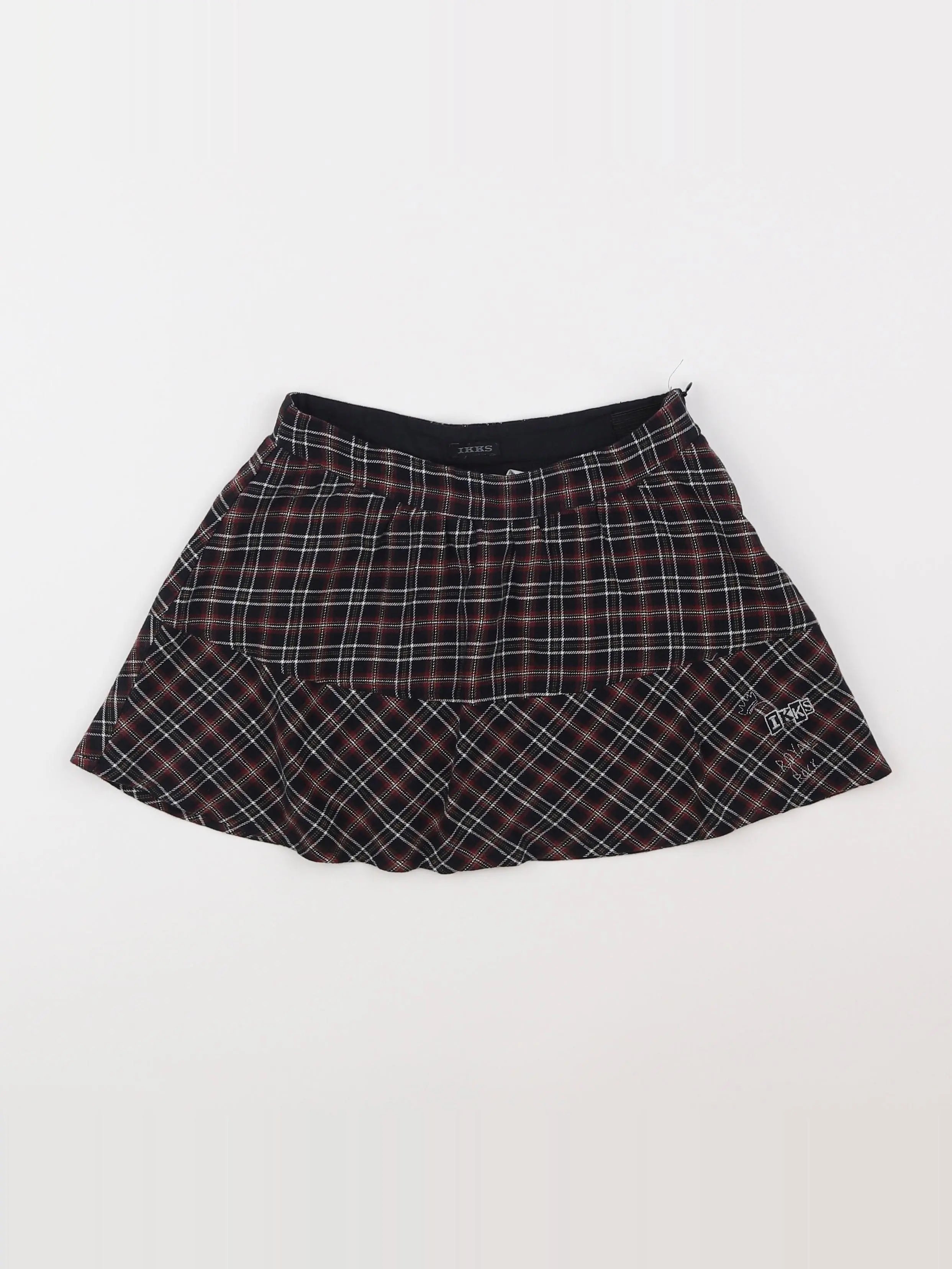 IKKS - jupe noir, rouge - 7 ans