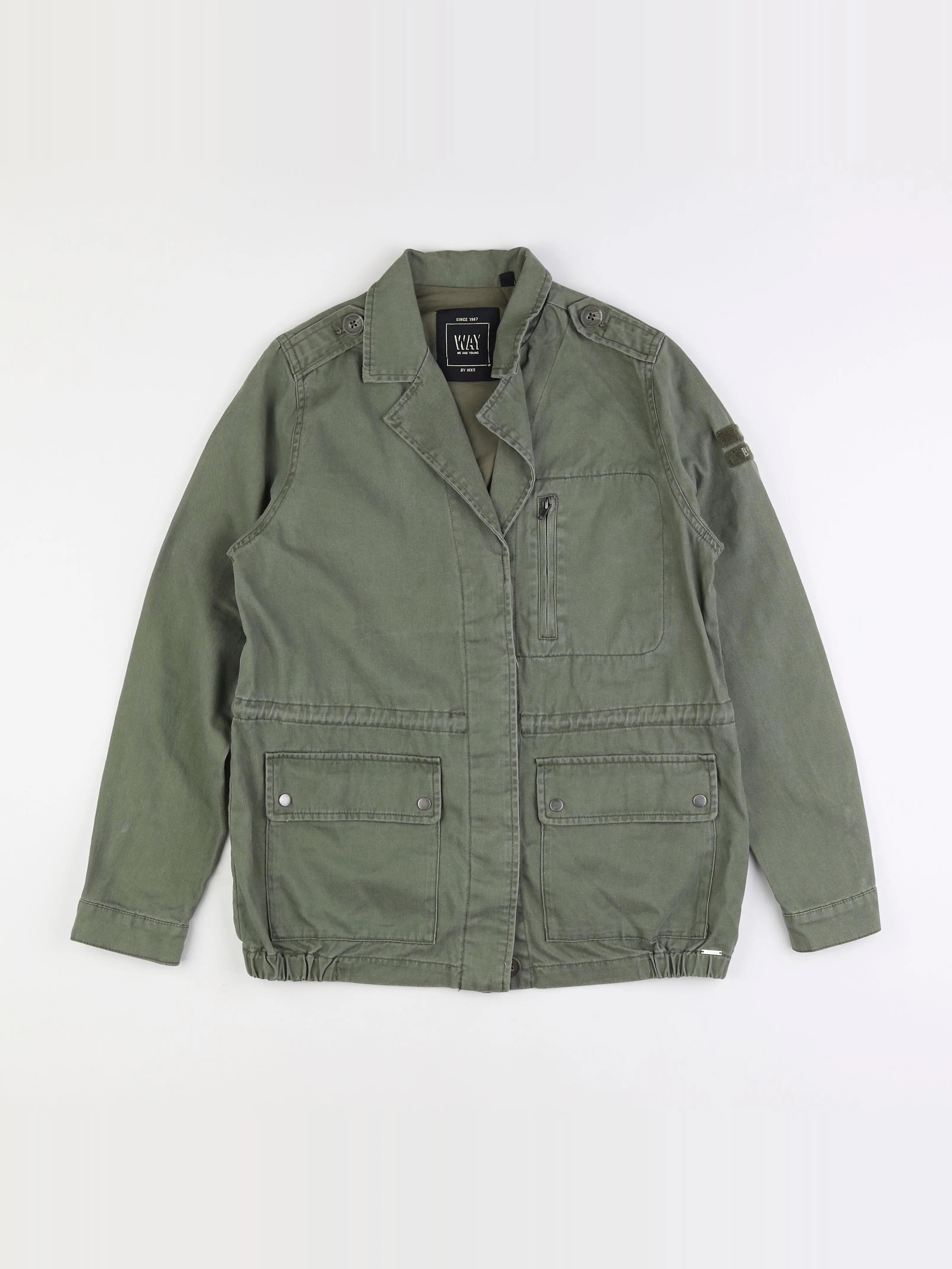 IKKS - veste imprimé au dos vert - 14 ans