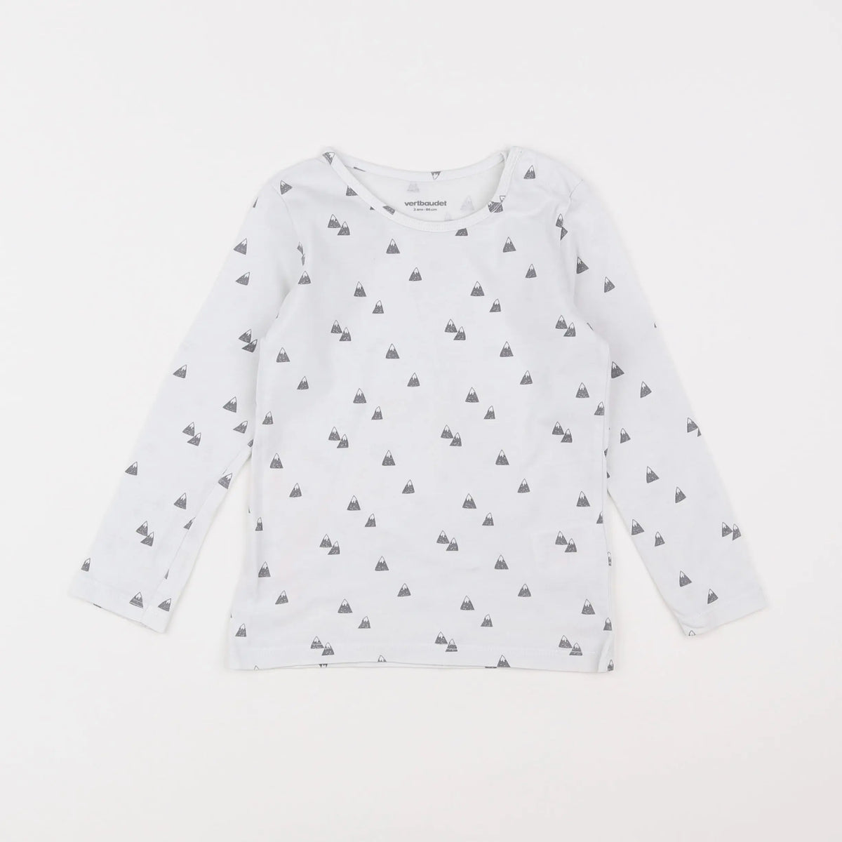 Vertbaudet - tee-shirt blanc - 2 ans