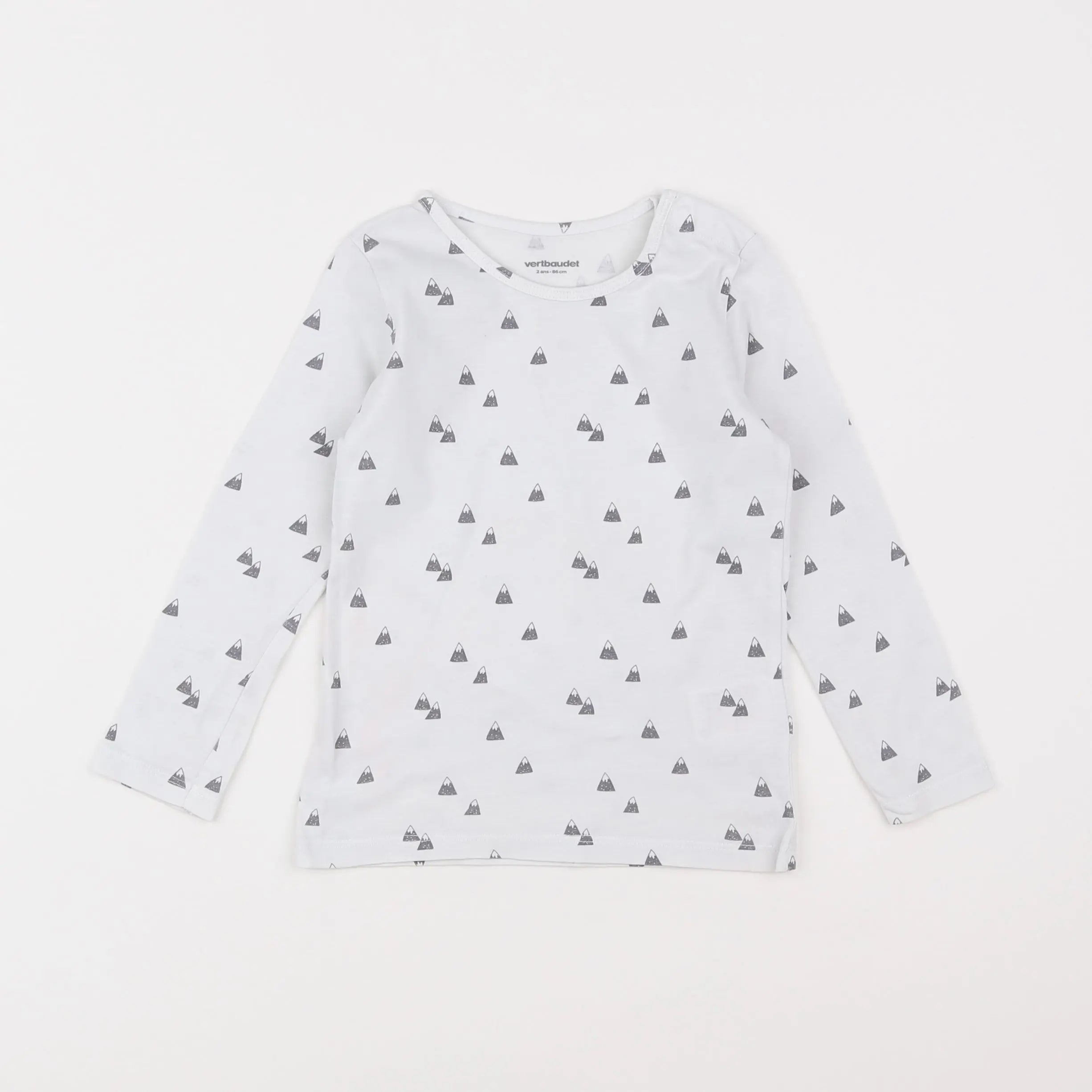 Vertbaudet - tee-shirt blanc - 2 ans