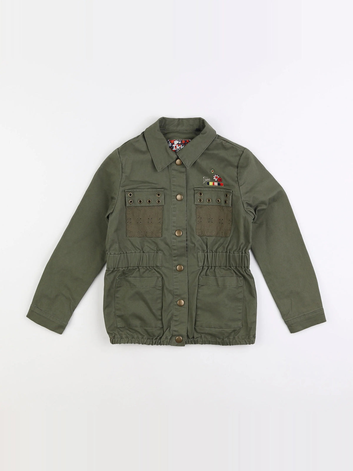 IKKS - veste imprimé au dos vert - 6 ans
