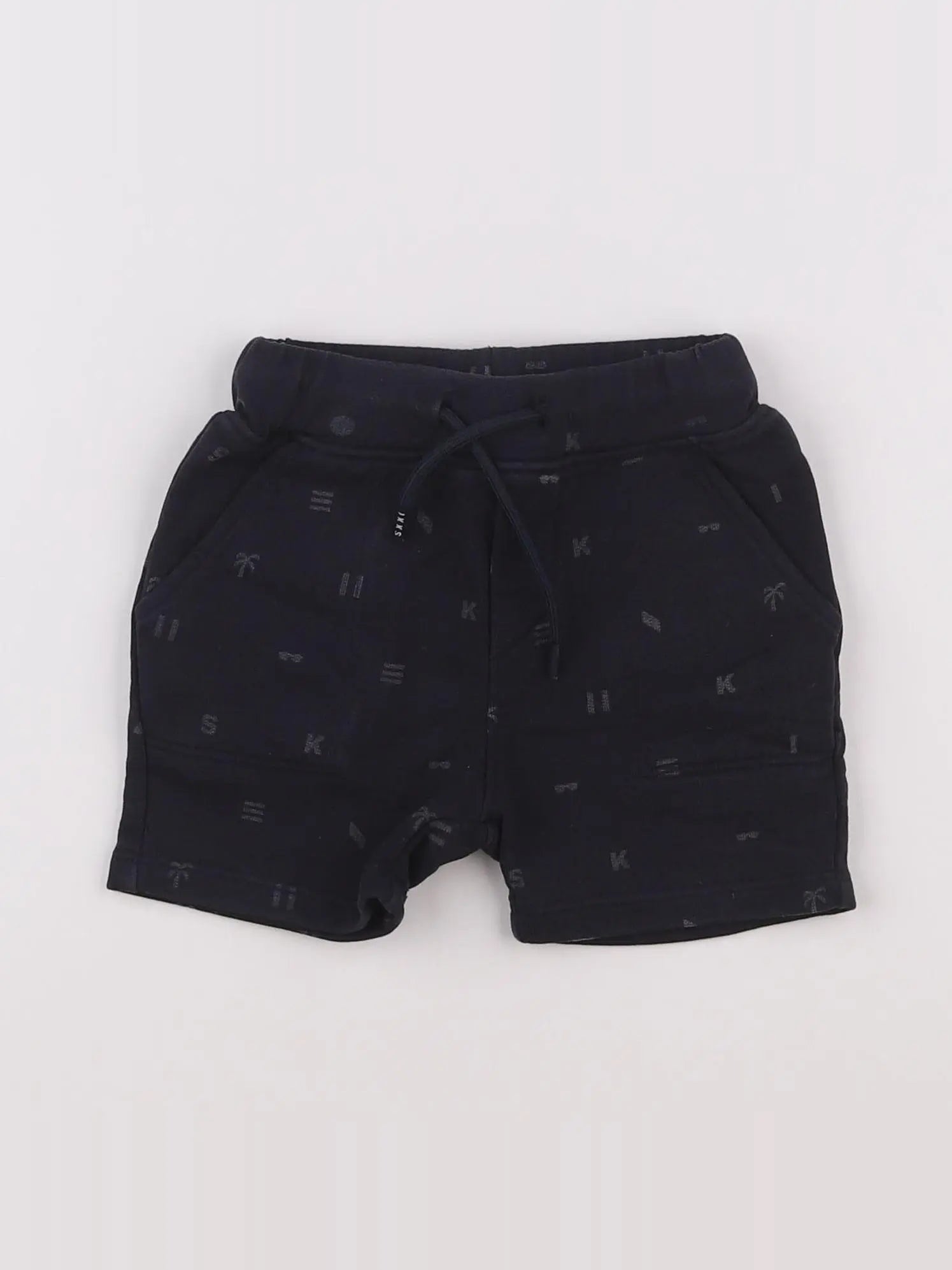 IKKS - short bleu - 12 mois