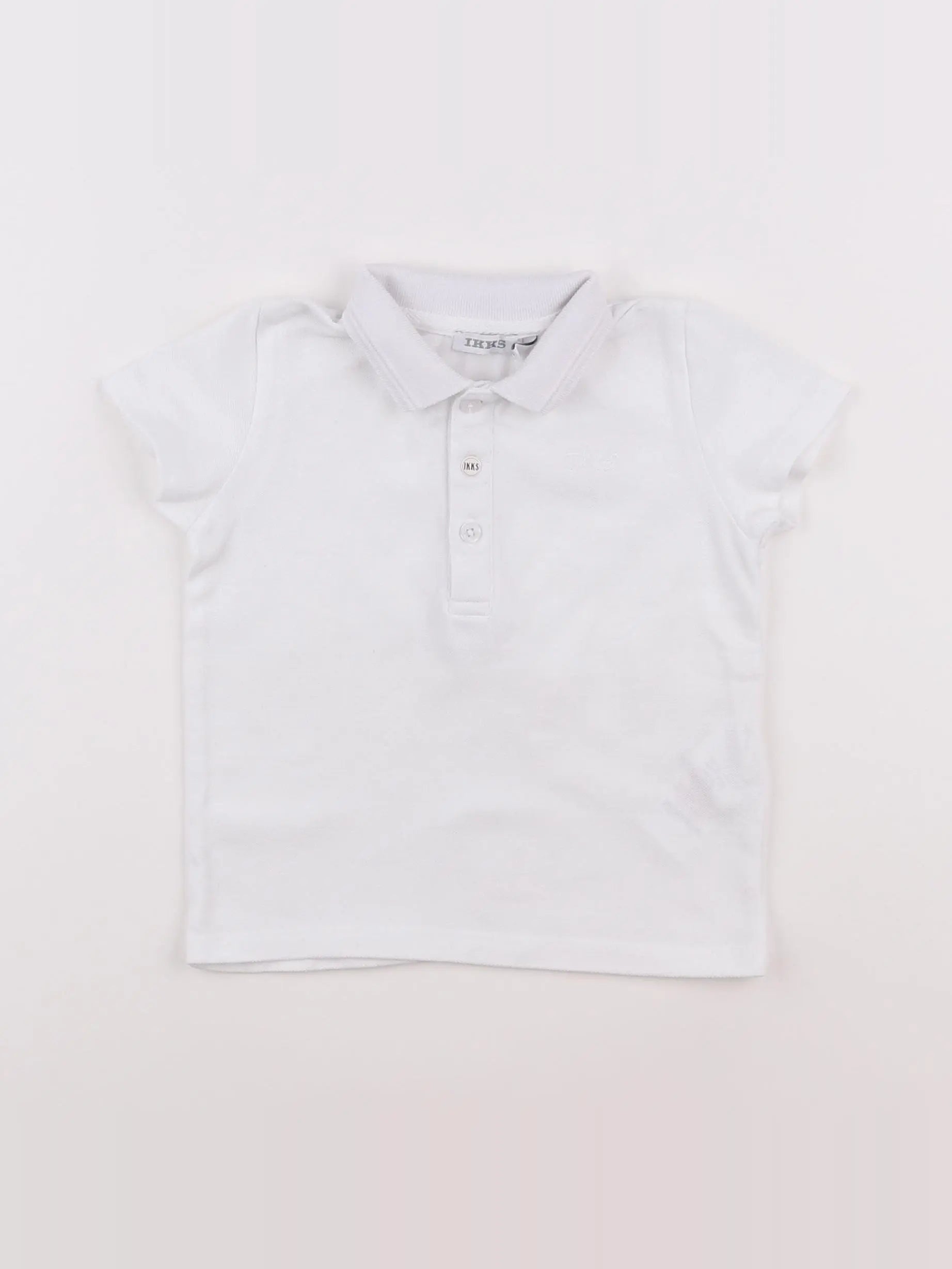 IKKS - polo blanc - 12 mois