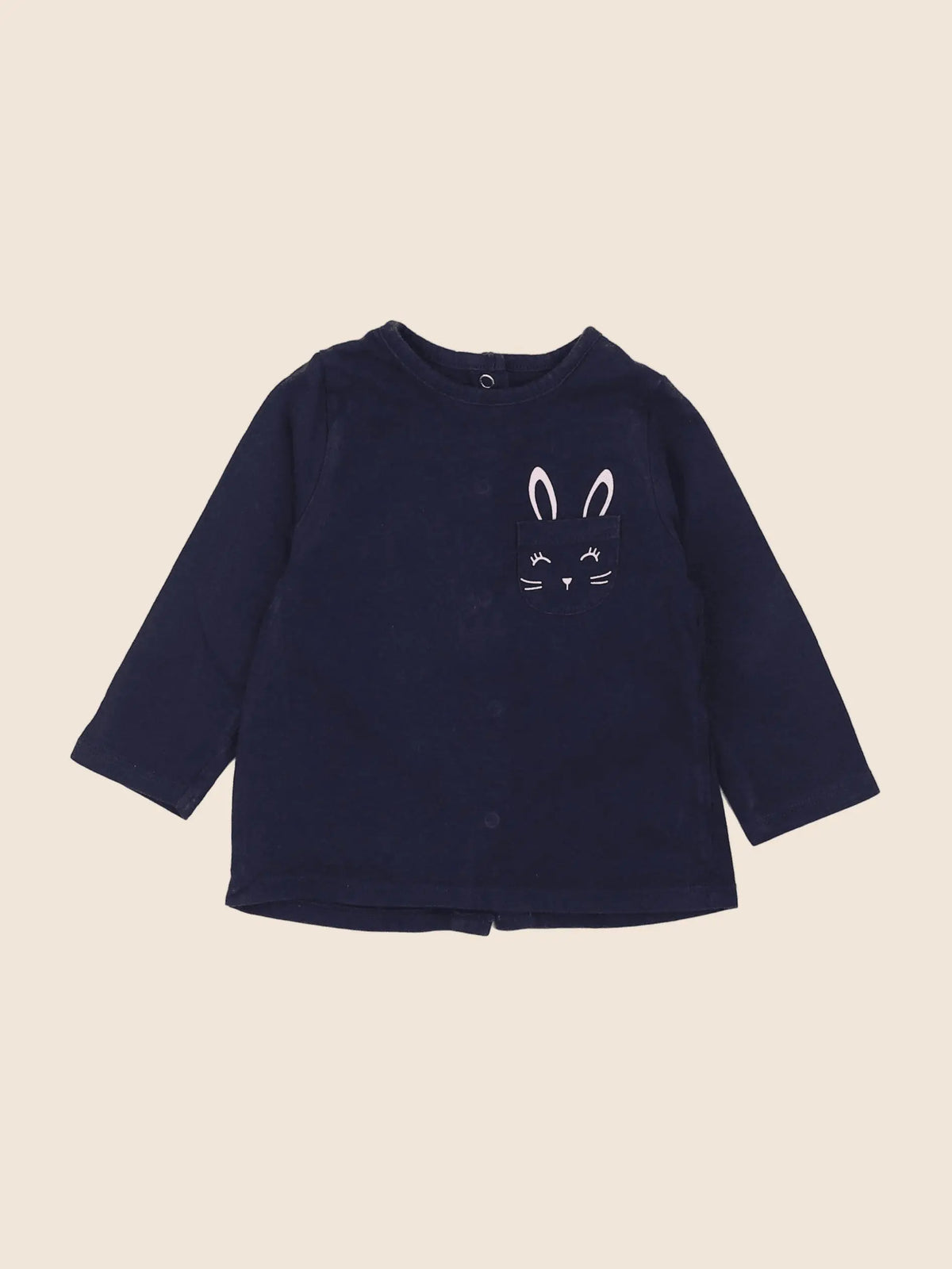 Vertbaudet - tee-shirt bleu - 6 mois