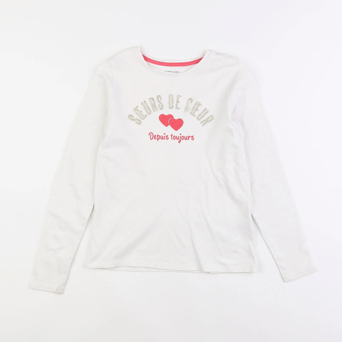 Vertbaudet - tee-shirt blanc - 8 ans