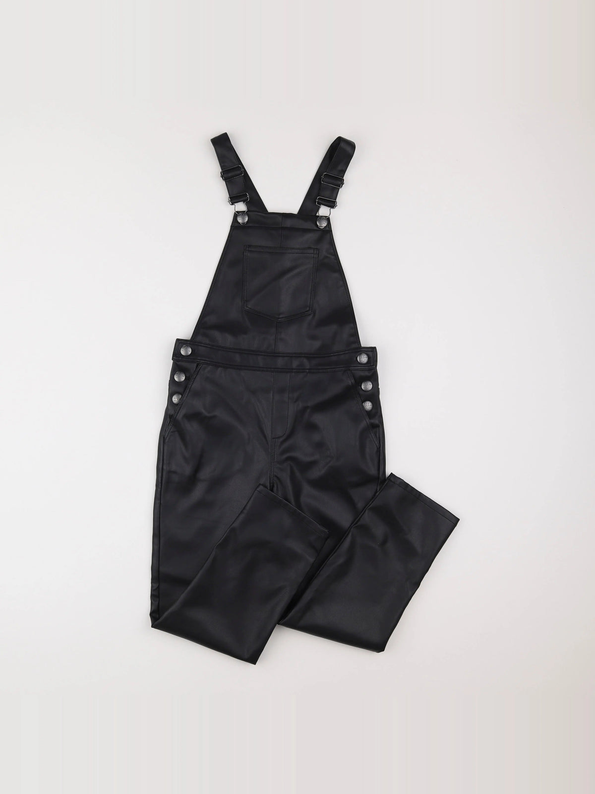 IKKS - salopette simili noir - 10 ans