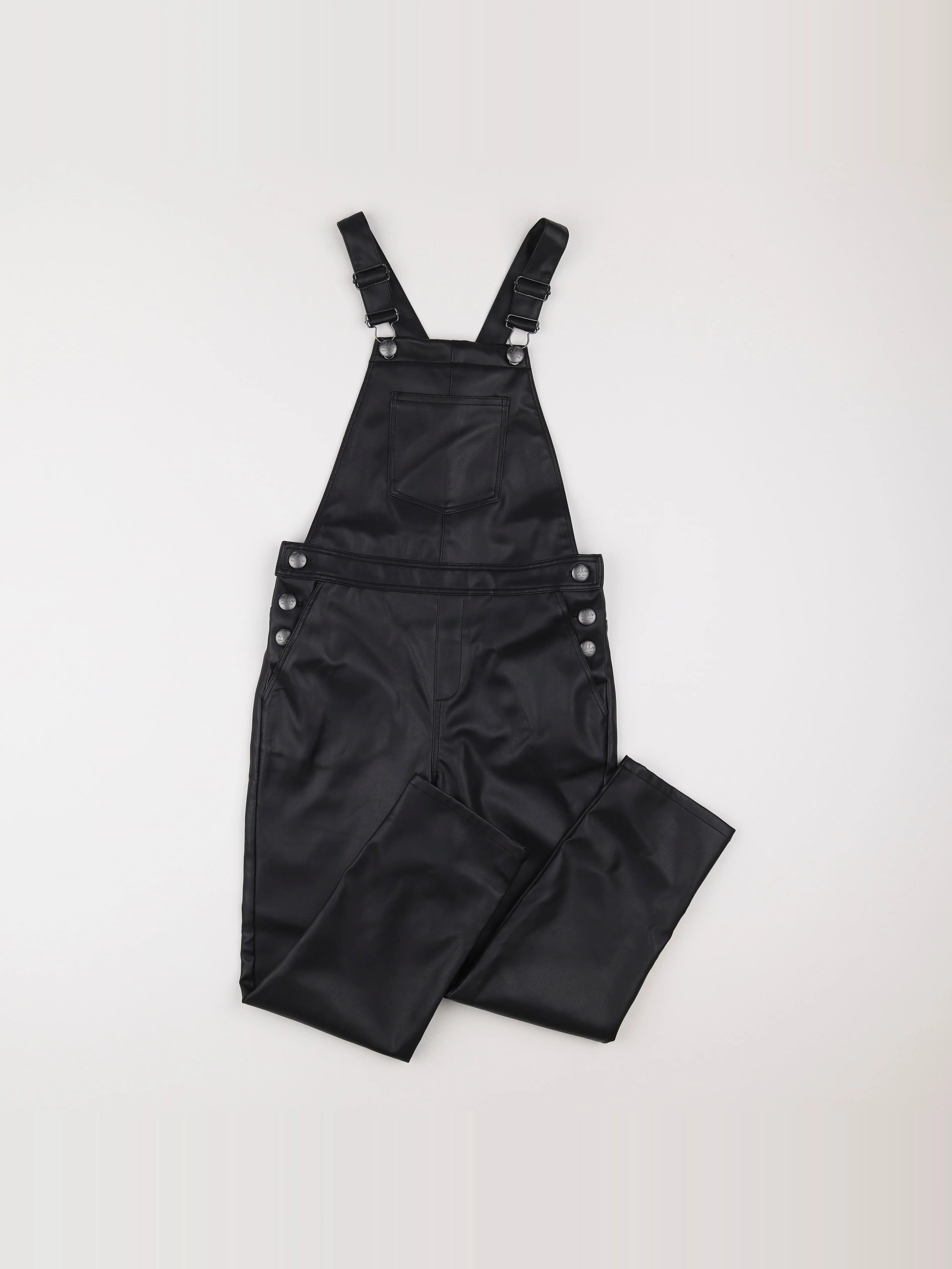 IKKS - salopette simili noir - 10 ans
