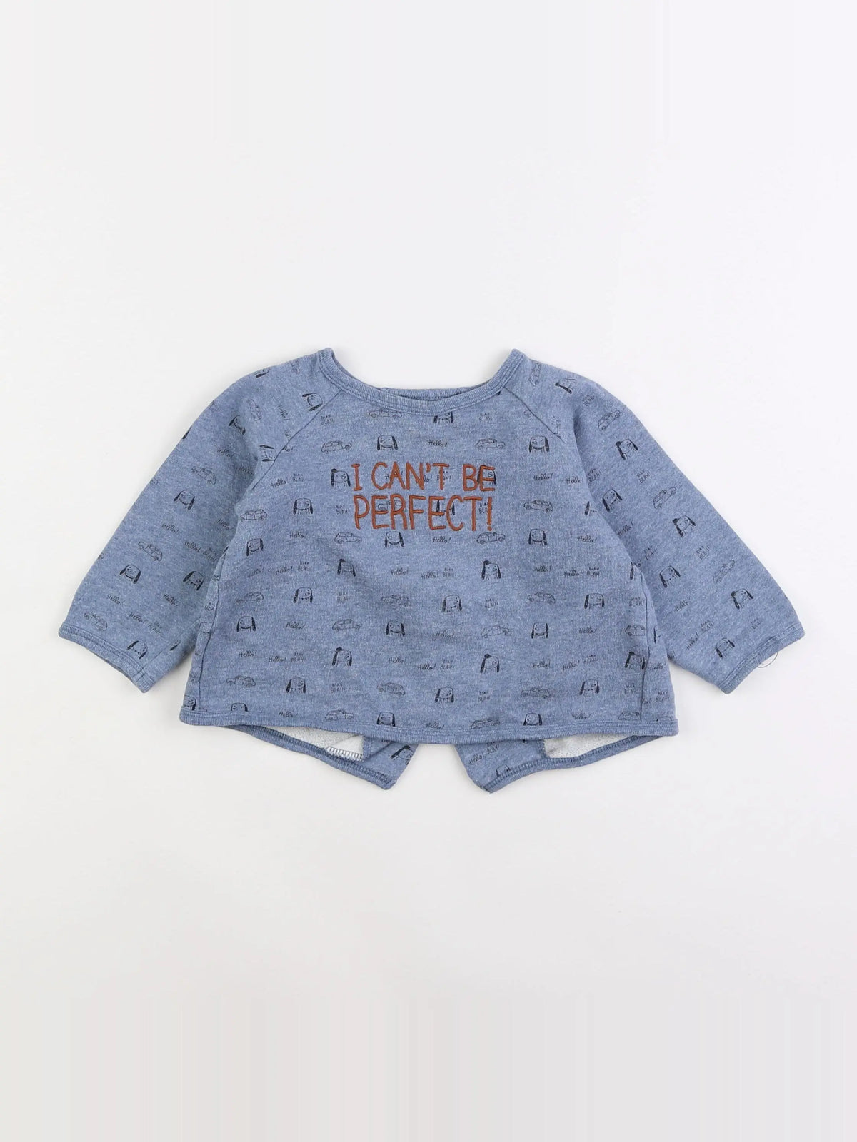 Boutchou - sweat bleu - 18 mois
