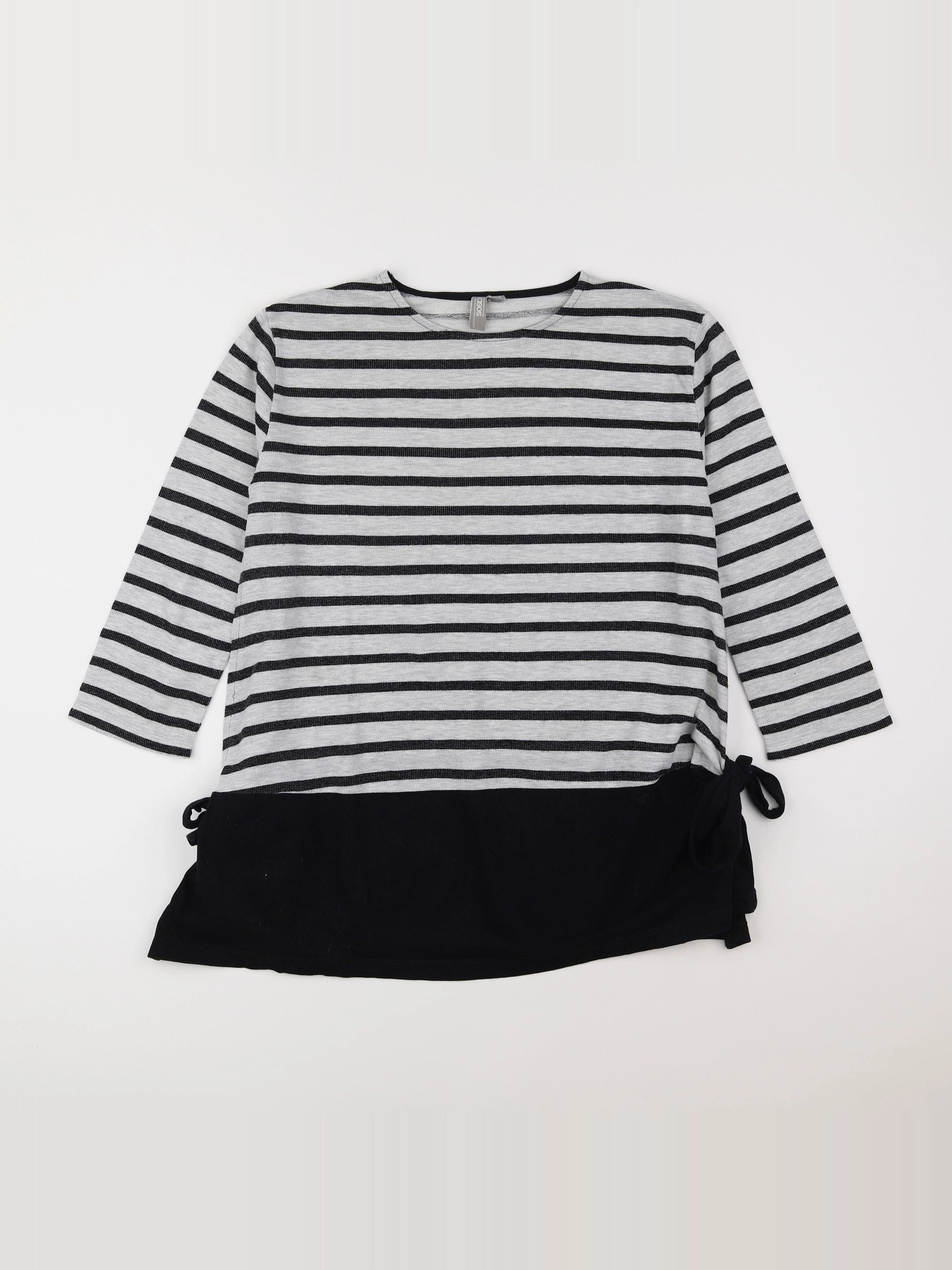 Asos - tee-shirt grossesse gris, noir - 36