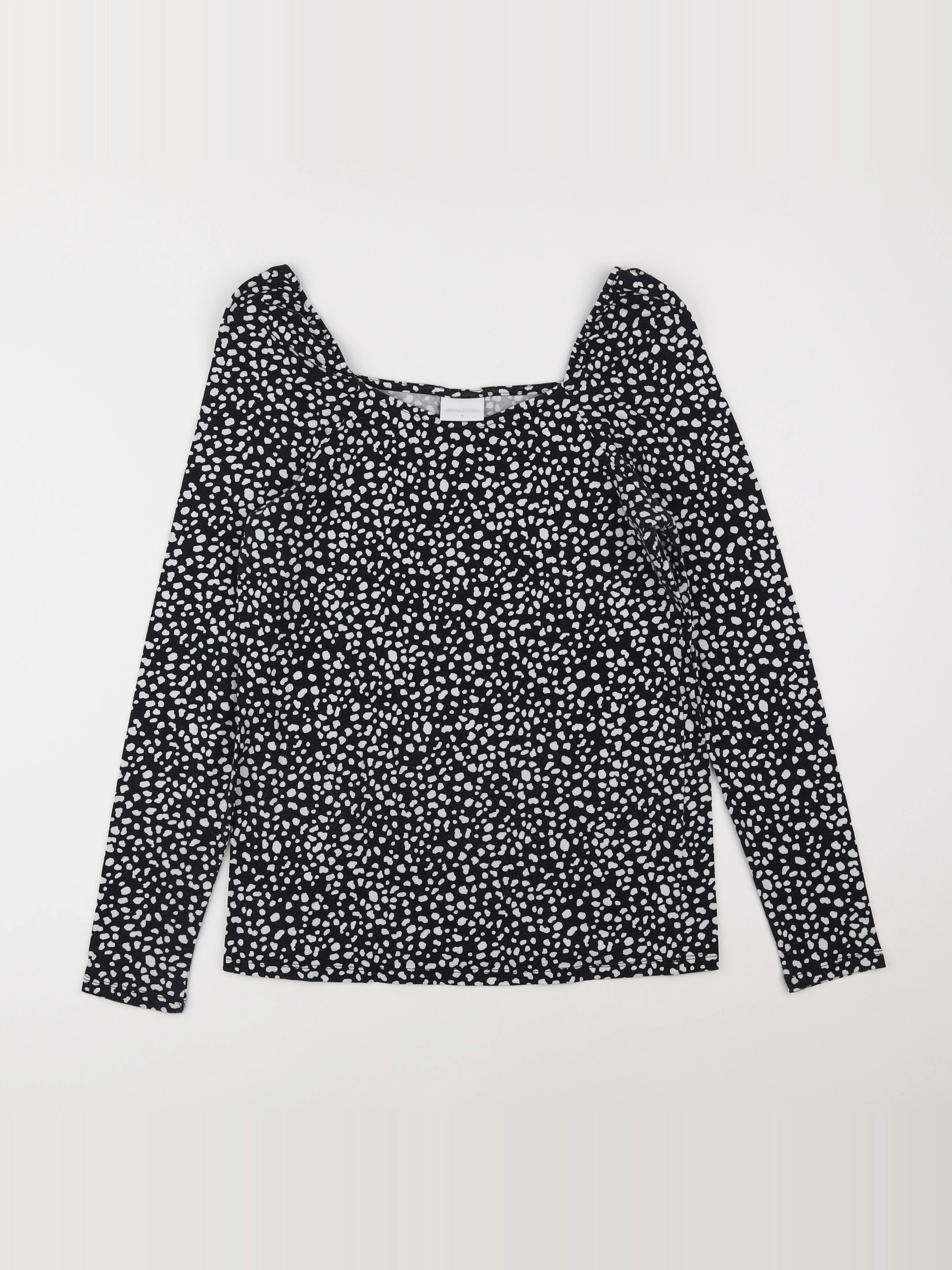 Mamalicious - tee-shirt grossesse noir, blanc - 38