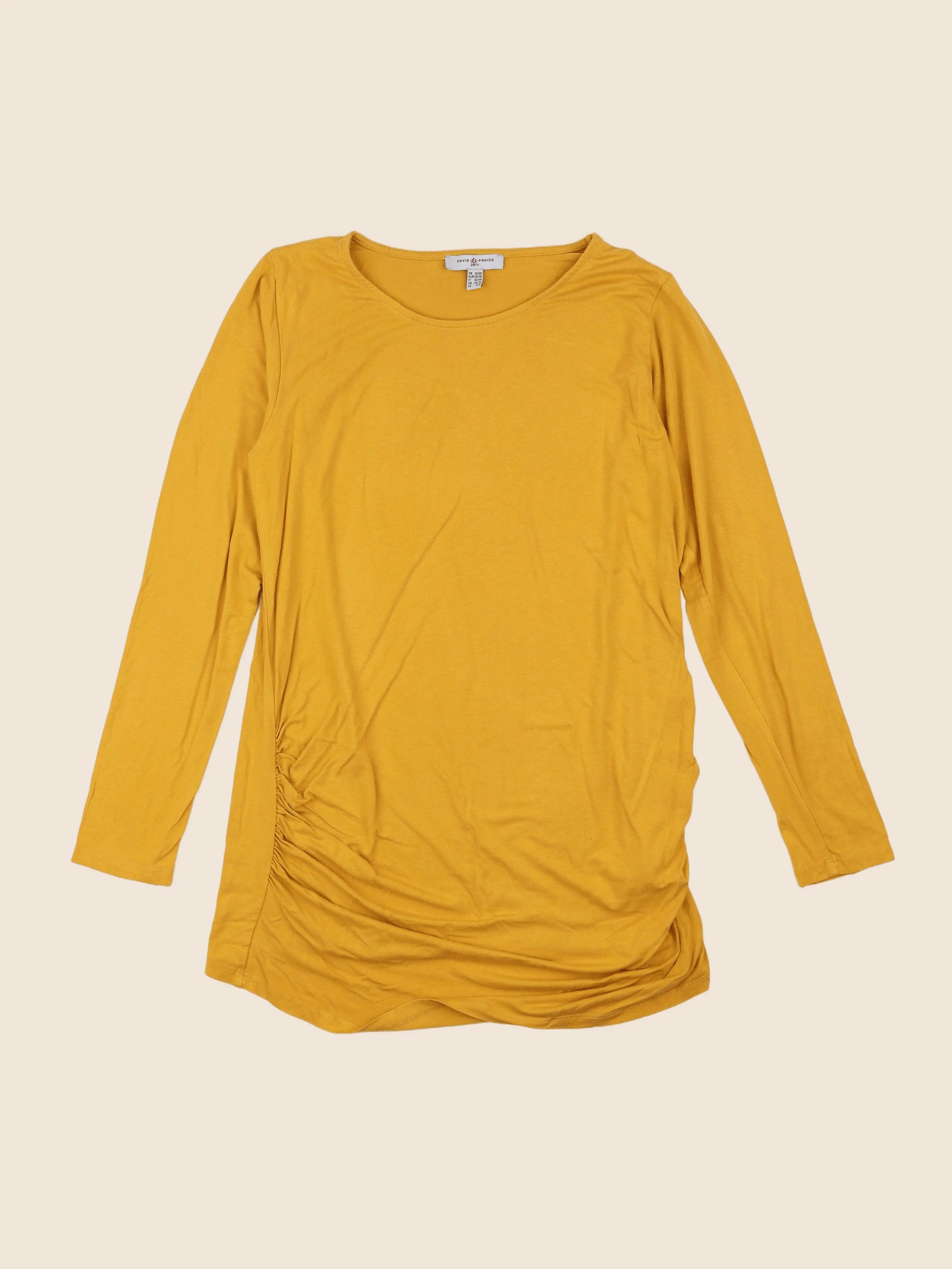 Envie de fraise - tee-shirt grossesse jaune - 38 à 40