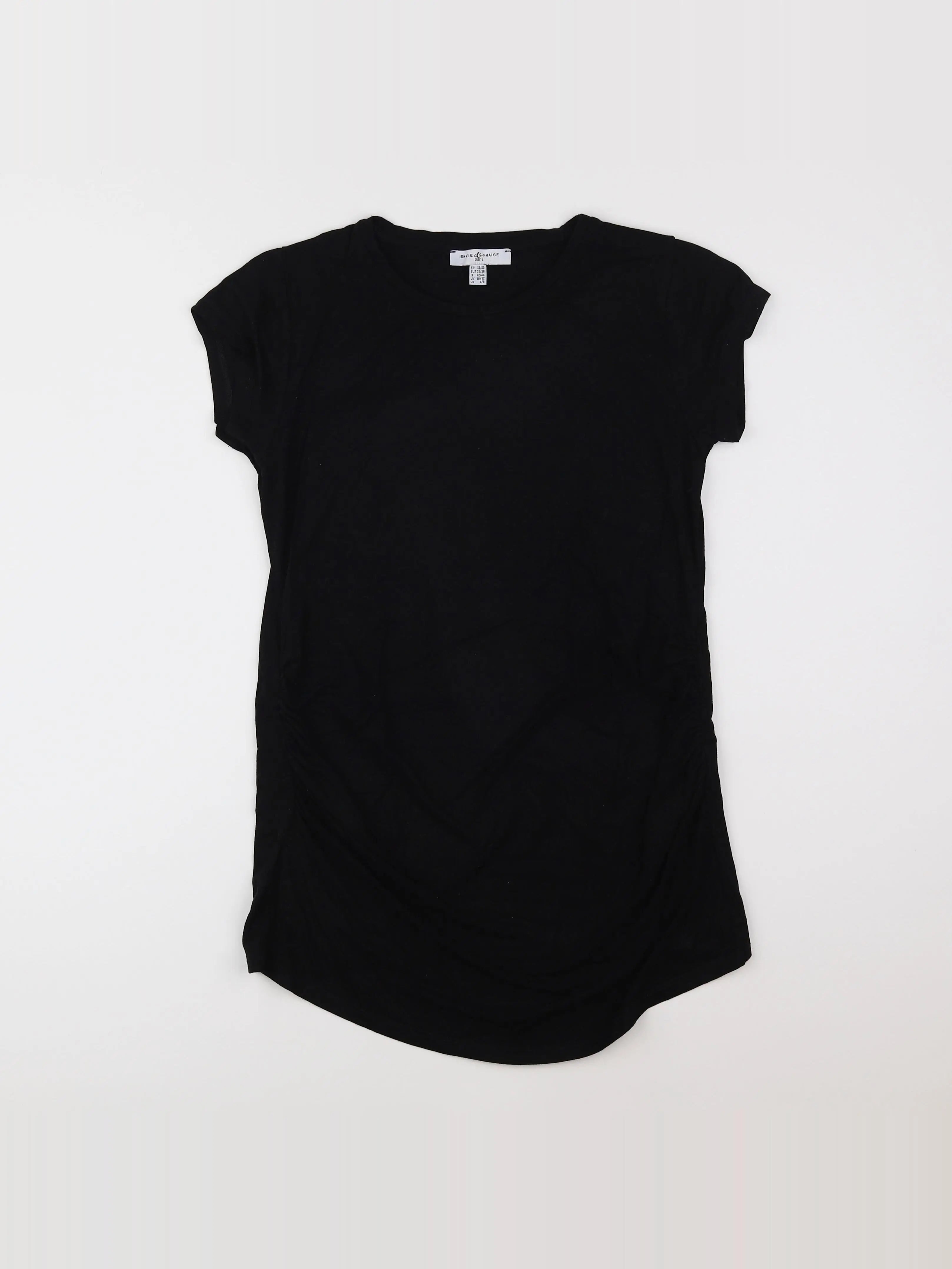 Envie de fraise - tee-shirt grossesse noir - 38 à 40
