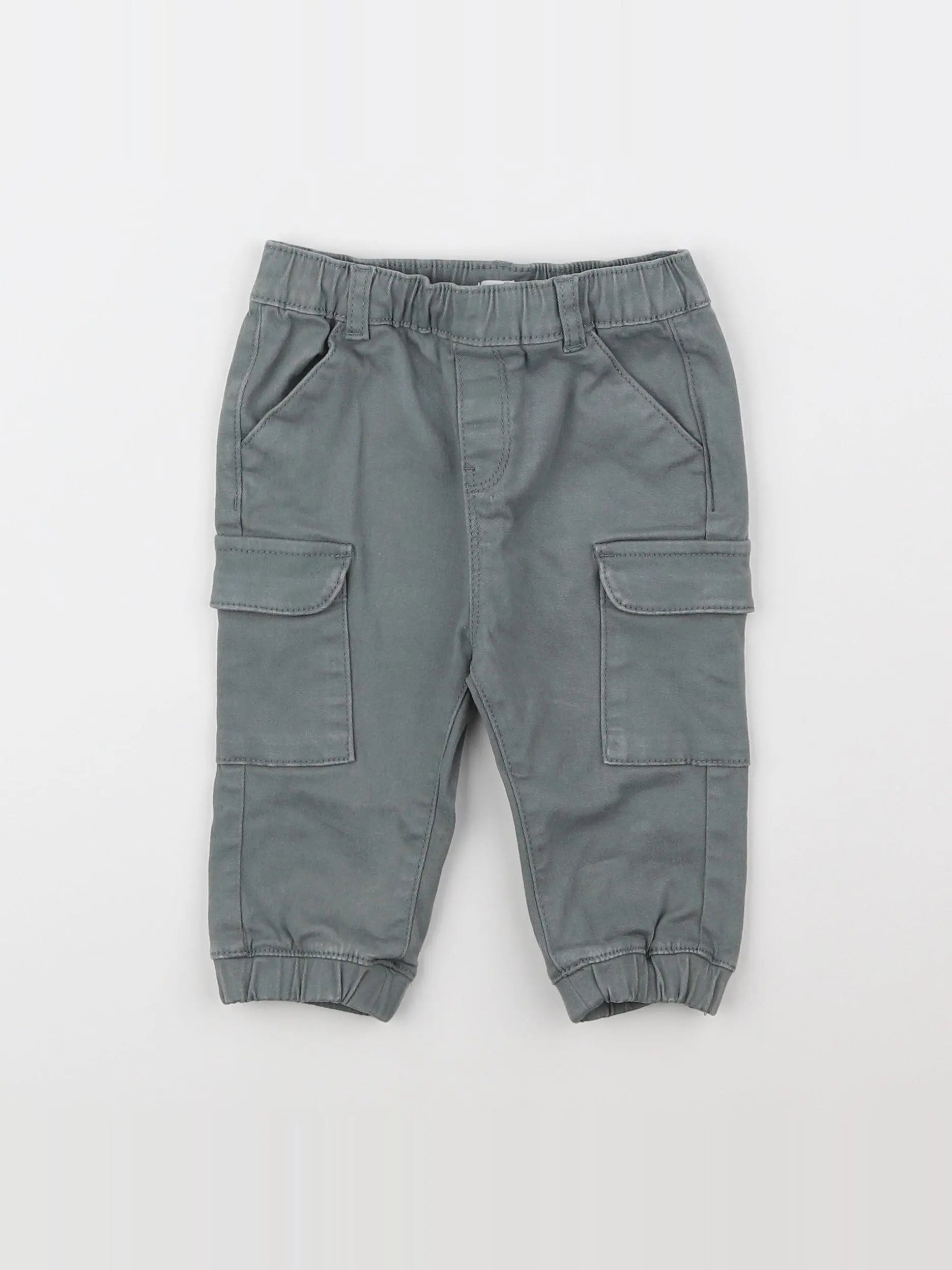 Vertbaudet - pantalon vert - 9 mois