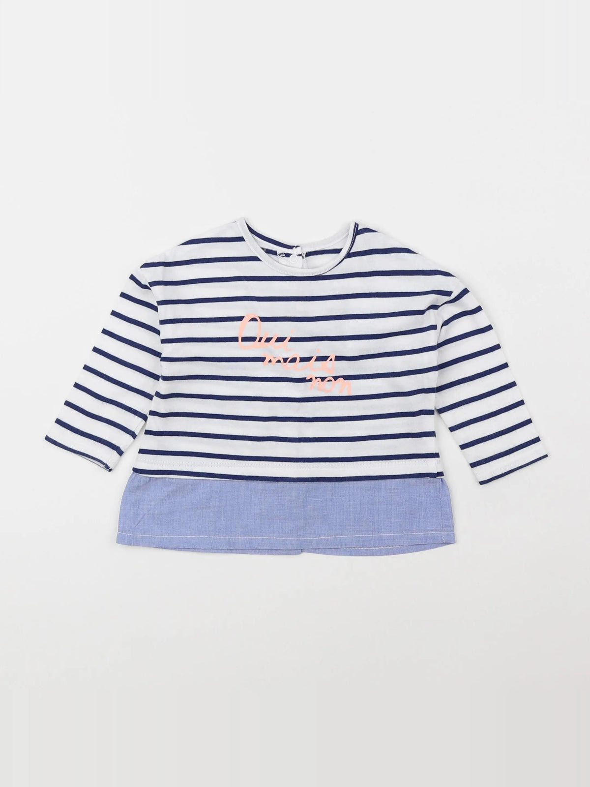 Vertbaudet - tee-shirt blanc - 9 mois