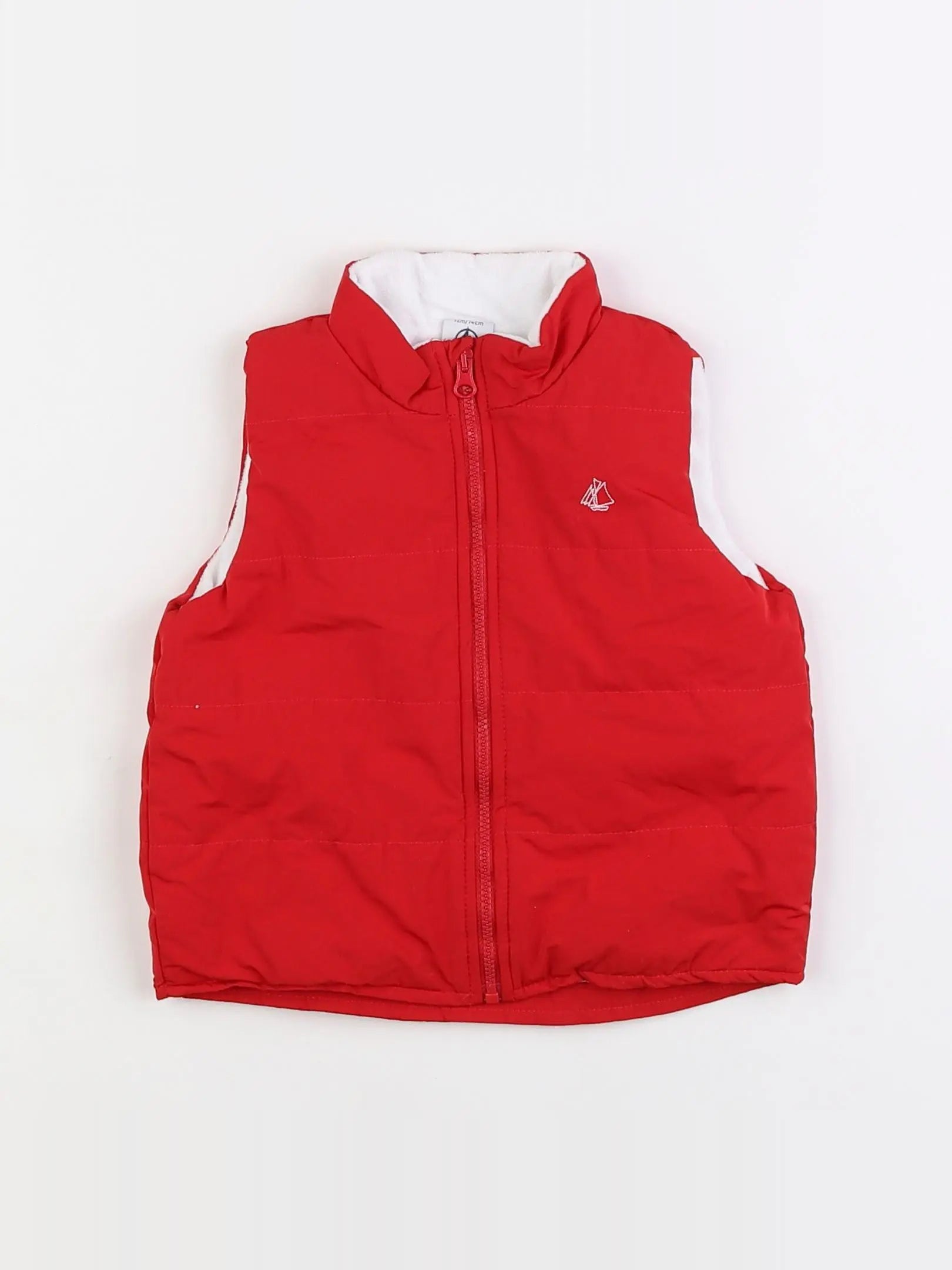 Petit Bateau - doudoune rouge - 12 mois