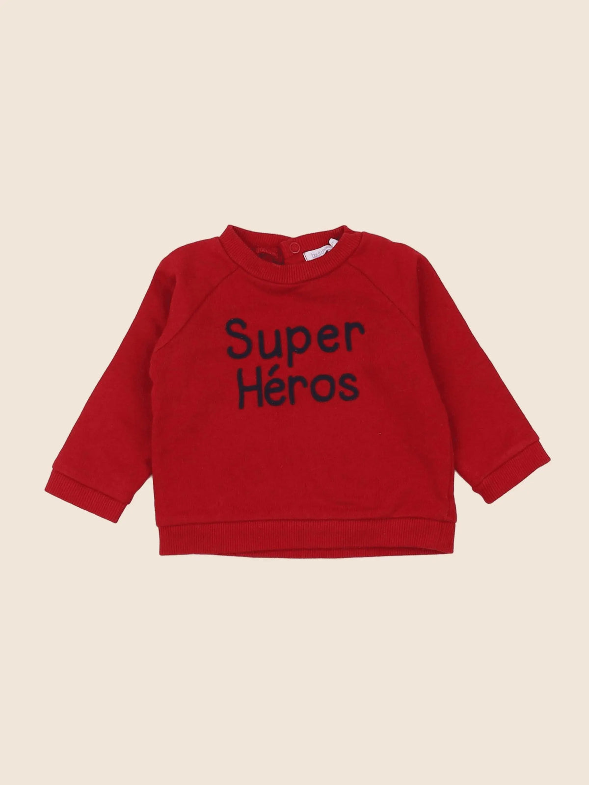 Boutchou - sweat rouge - 6 mois