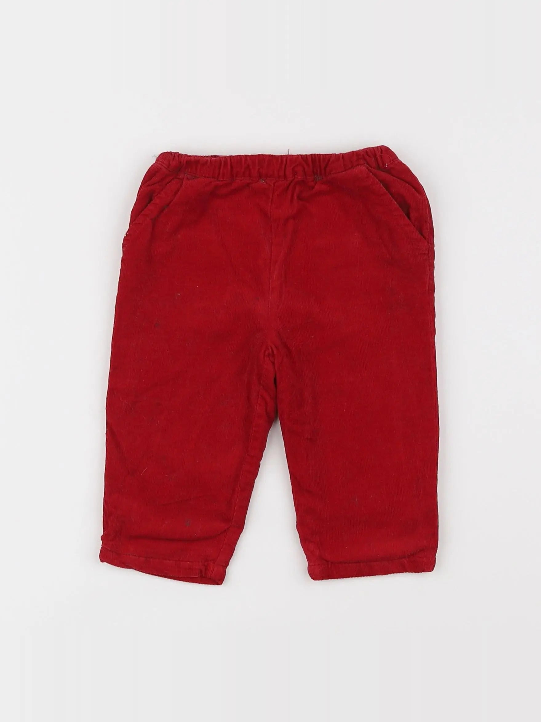 Boutchou - pantalon rouge - 6 mois