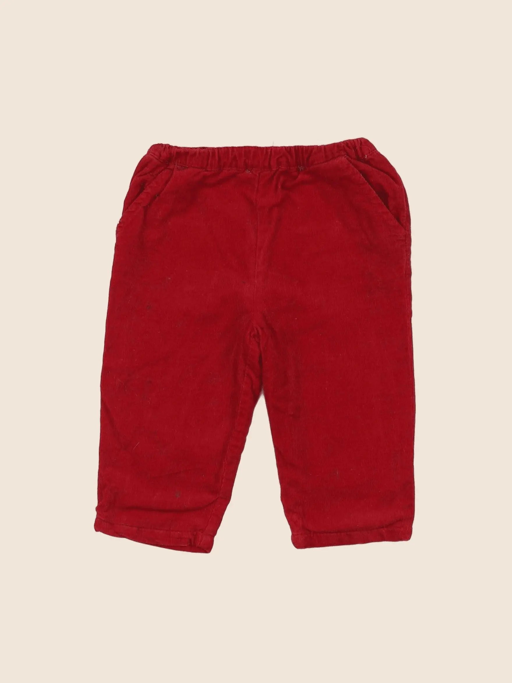 Boutchou - pantalon rouge - 6 mois
